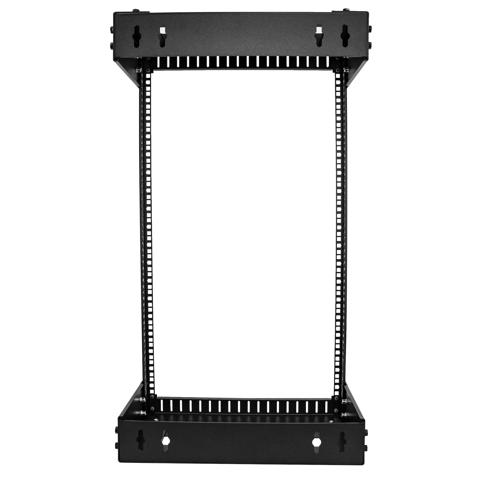 StarTech.com Rack Réseau Mural 18U à 2 Montants, Rack Serveur 19" à Cadre Ouvert avec Profondeur Ajustable, Rack de Données Mural pour IT/AV/Panneau de Patch/ Equipement IT - Écrous et Vis de Fixation Inclus