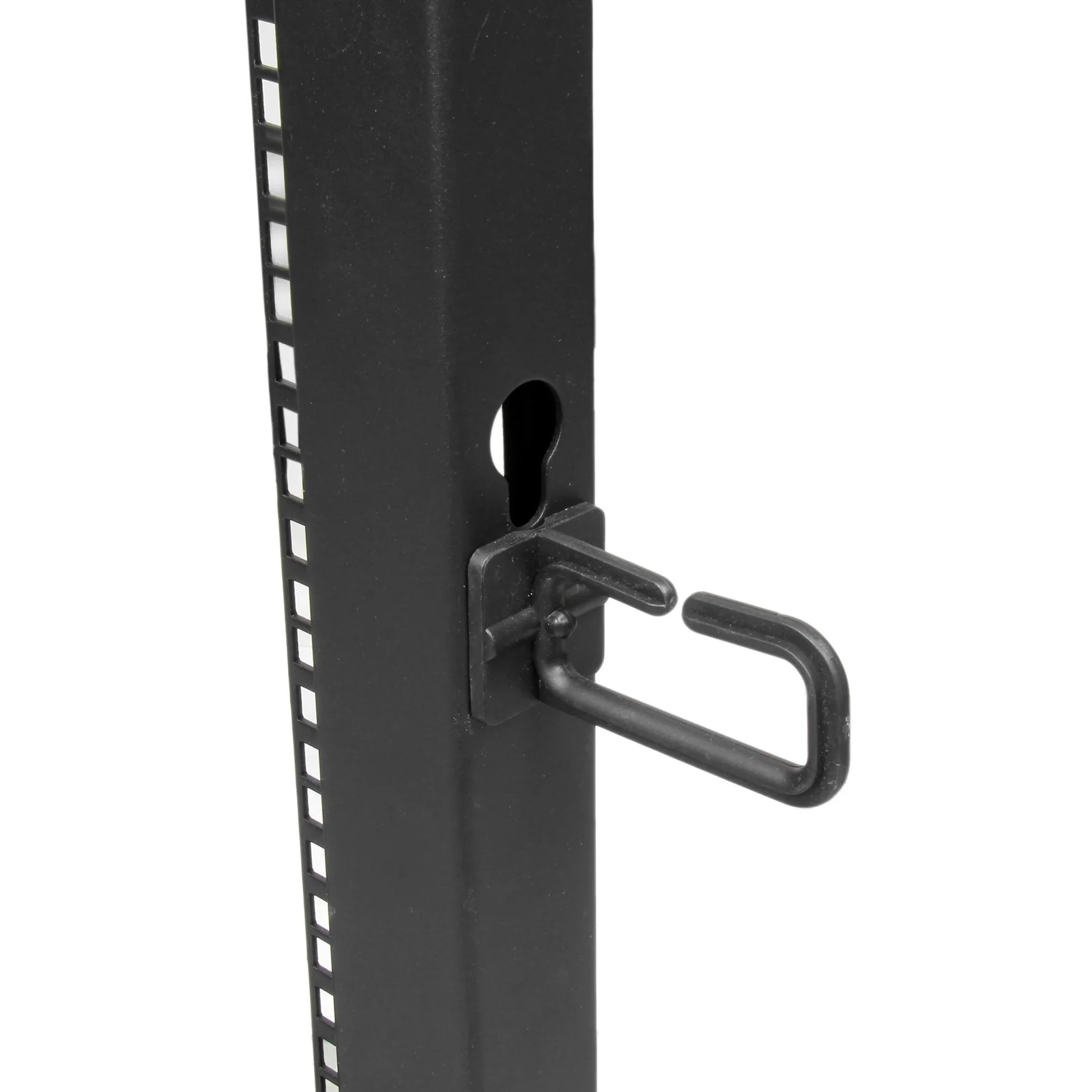 StarTech.com Rack Serveur Mobile 25U 4 Poteaux, Rack Réseau 19" 4 Poteaux avec Roulettes, Rack Roulant avec Profondeur Ajustable pour PC/AV/Données/Informatique - Roulettes, Pieds de nivellement ou Fixation au Sol