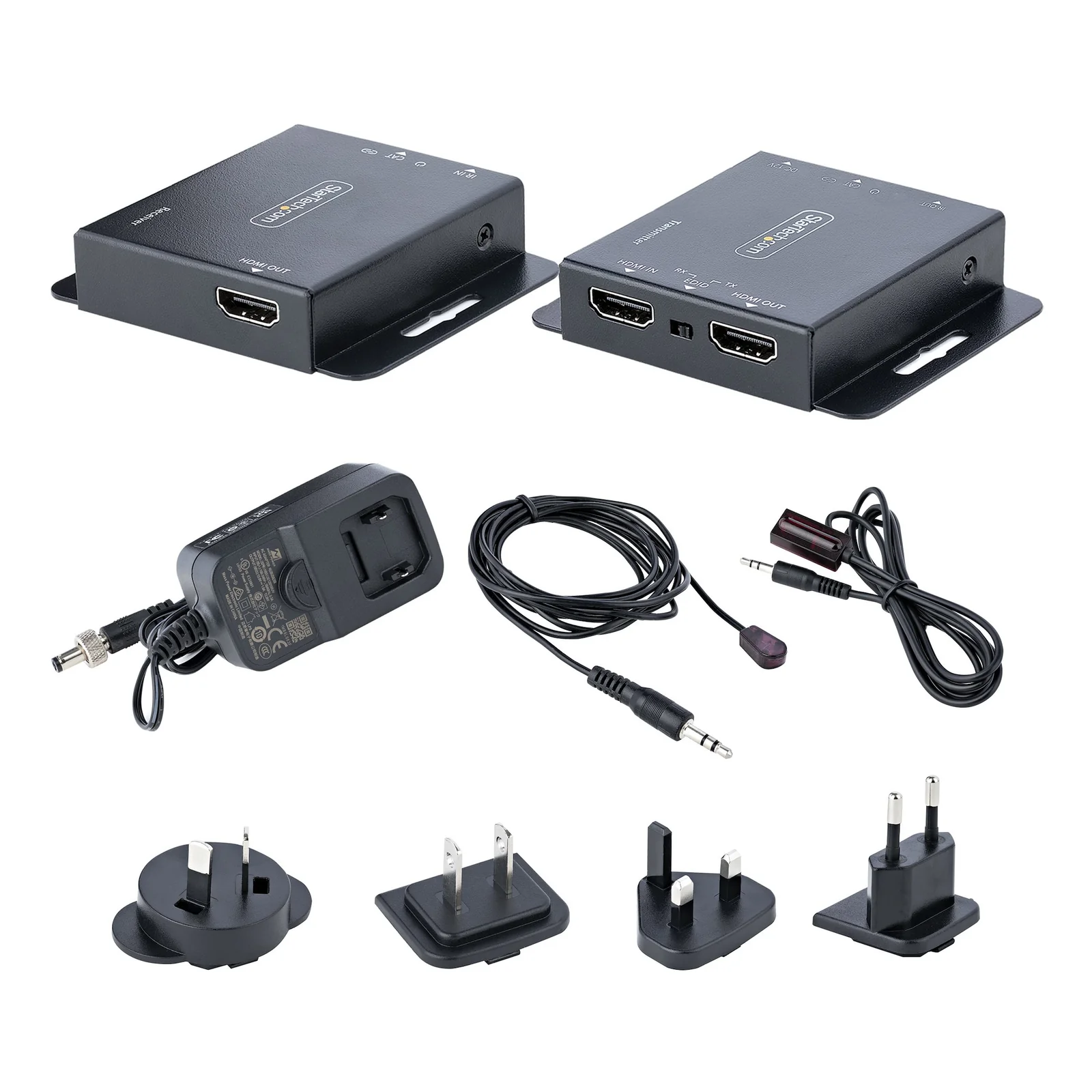 StarTech.com Rallonge HDMI Cat6/Cat5 - Extendeur HDMI/Vidéo 4K30Hz/39m ou 1080p/70m - Prolongateur HDMI sur Ethernet/RJ45 - Extender HDMI avec Kit Émetteur Récepteur - Extension IR - Vidéo Locale
