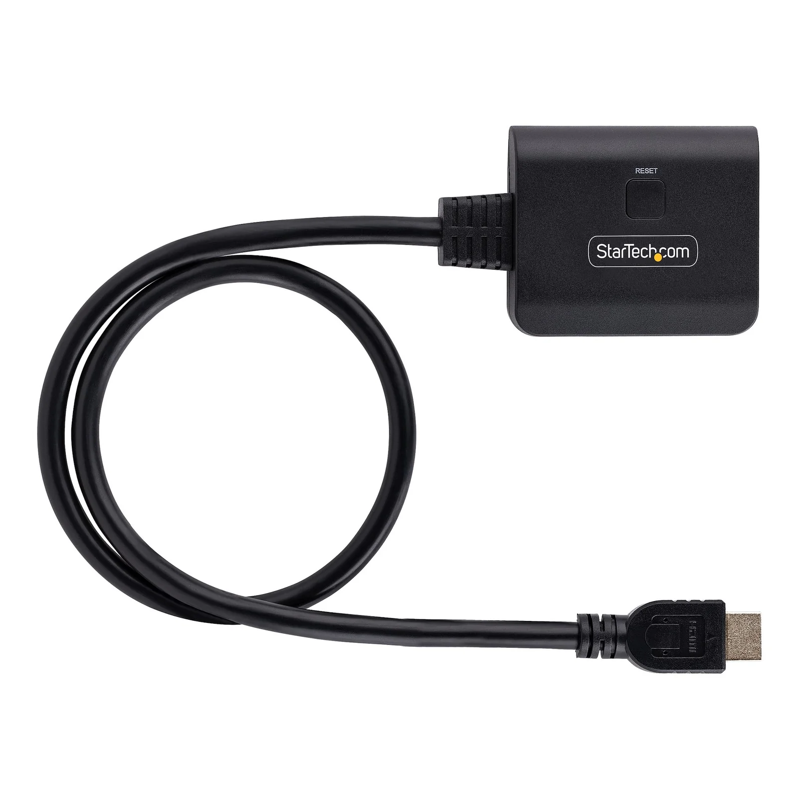 StarTech.com Répartiteur HDMI 2 Ports - Vidéo HDMI 2.0 4K 60Hz - Répartiteur HDMI 4K 1 Entrée 2 Sorties - Répartiteur 1x2 Affichage/Sortie HDMI, HDR/HDCP - Splitter avec Câble HDMI Intégré de 50 cm