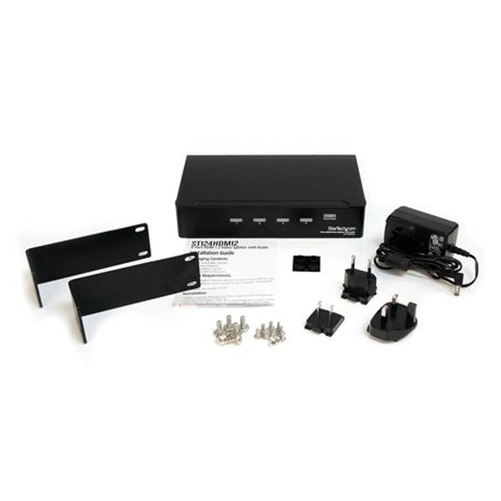 StarTech.com Répartiteur vidéo et amplificateur de signal HDMI haute vitesse à 4 ports avec audio