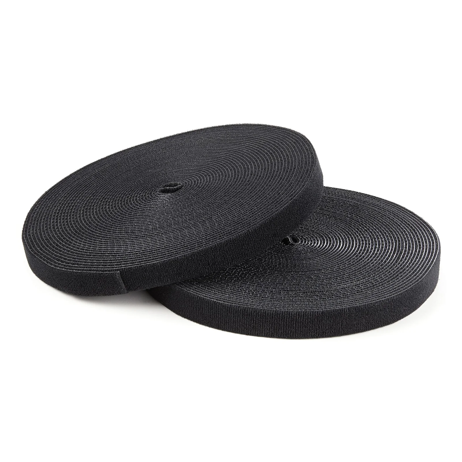 Ruban Auto Agrippant - Rouleau de 7,6 m pour Gestion de Câbles - Ruban Auto-Agrippant - Attaches Câble Ajustables - Sangles de Gestion de Câbles Auto-agrippantes et Réutilisables - Noir
