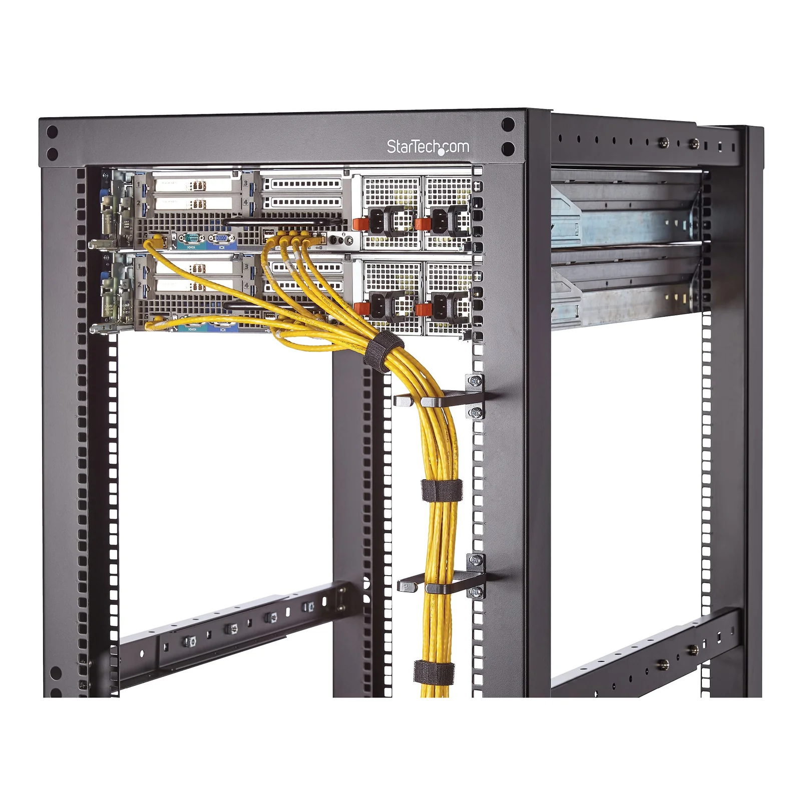 StarTech.com Ruban Auto Agrippant - Rouleau de 7,6 m pour Gestion de Câbles - Ruban Auto-Agrippant - Attaches Câble Ajustables - Sangles de Gestion de Câbles Auto-agrippantes et Réutilisables - Noir