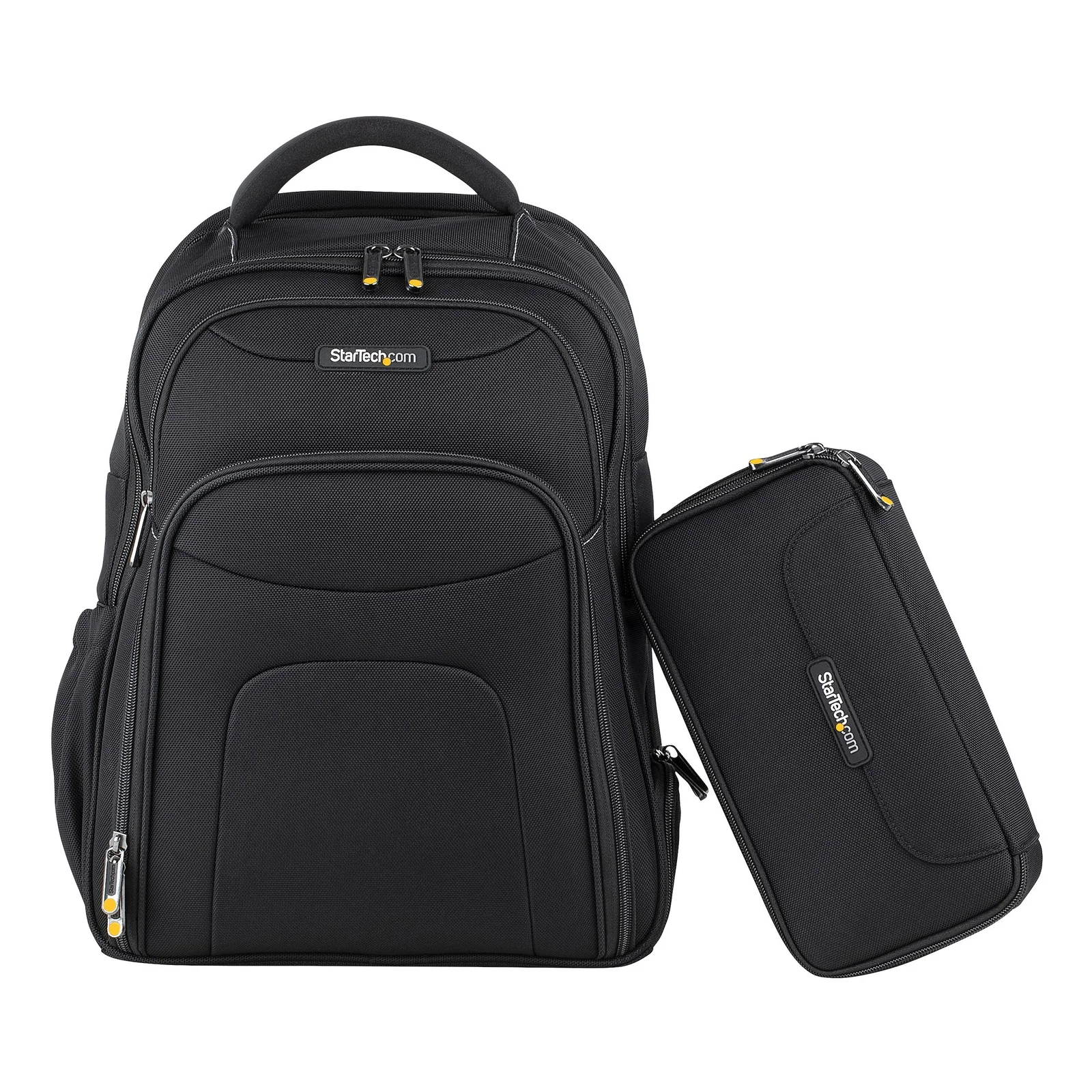 StarTech.com Sac à Dos Ordinateur Portable 17,3 pouces avec Compartiments Amovible pour Accessoires - Sac Informatique Professionnel High Tech - Pour Tous Déplacements - Résistant/Ergonomique - Nylon - PC/Tablette