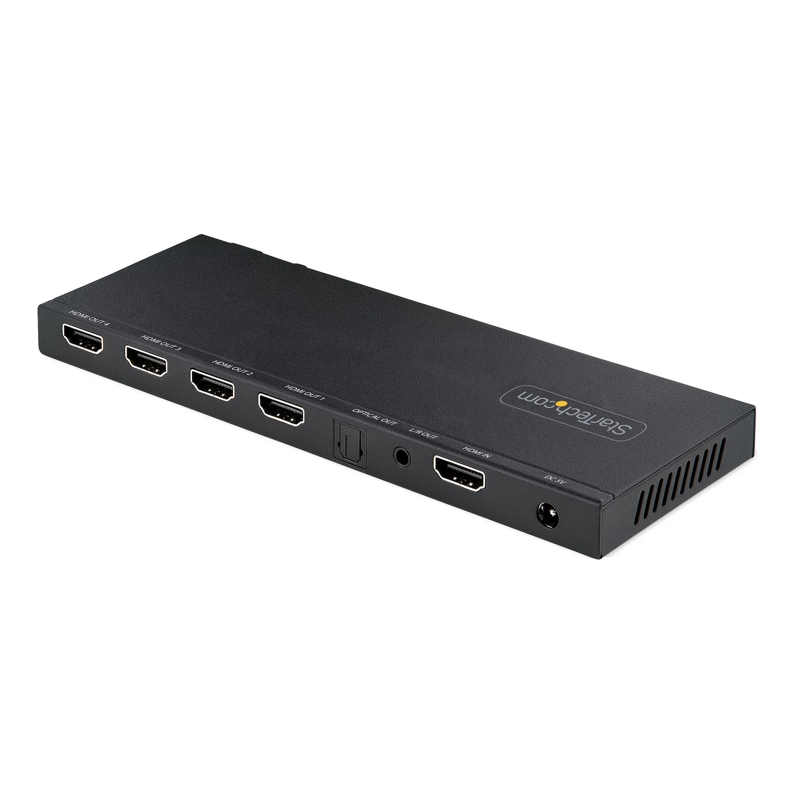 StarTech.com Splitter HDMI 4 Ports - Répartiteur HDMI 4K 60Hz avec Scaler Intégré - Répartiteur HDMI 1 Entrée 4 Sorties - Splitter HDMI 1080p PC - Port Optique 3.5mm