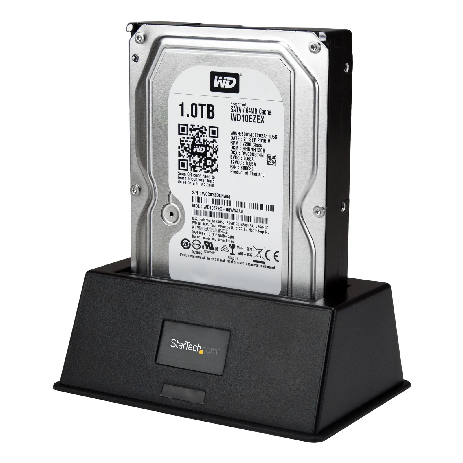 StarTech.com Station d'Accueil pour Disque Dur USB 3.0 à SATA à Baie Unique, Dock pour Disque Dur USB 3.0 (5 Gbps), Dock pour HDD/SSD Externe 2,5/3,5" SATA I/II/III, Baie pour Disque Dur à Chargement par le Haut