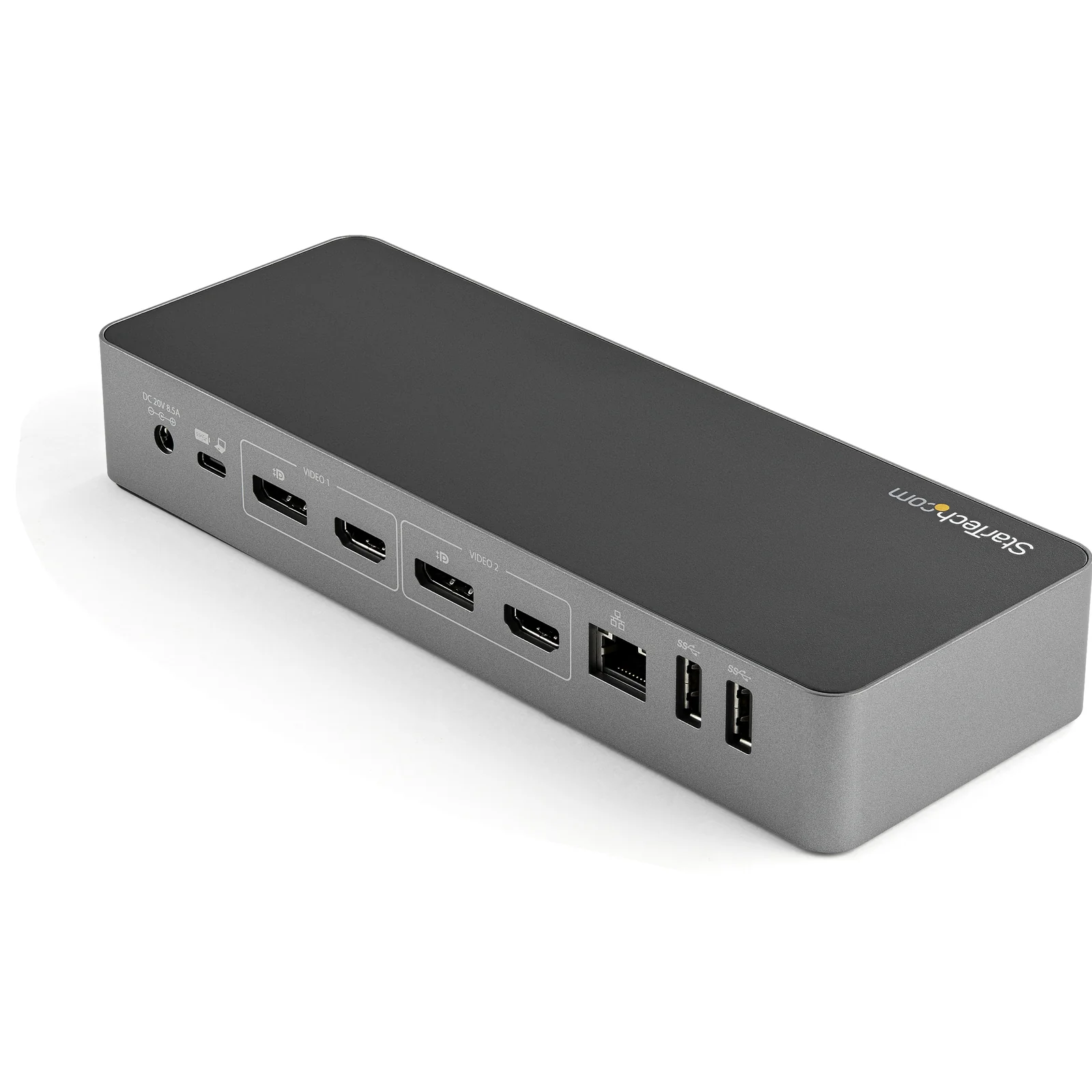 StarTech.com Station d'Accueil Universelle pour Ordinateur Portable, Station d'Accueil Hybride USB-C & USB-A, Dual 4K DP & HDMI, 100W PD, Mac / Windows / Chrome OS, 4x USB 5Gbps Hub, GbE