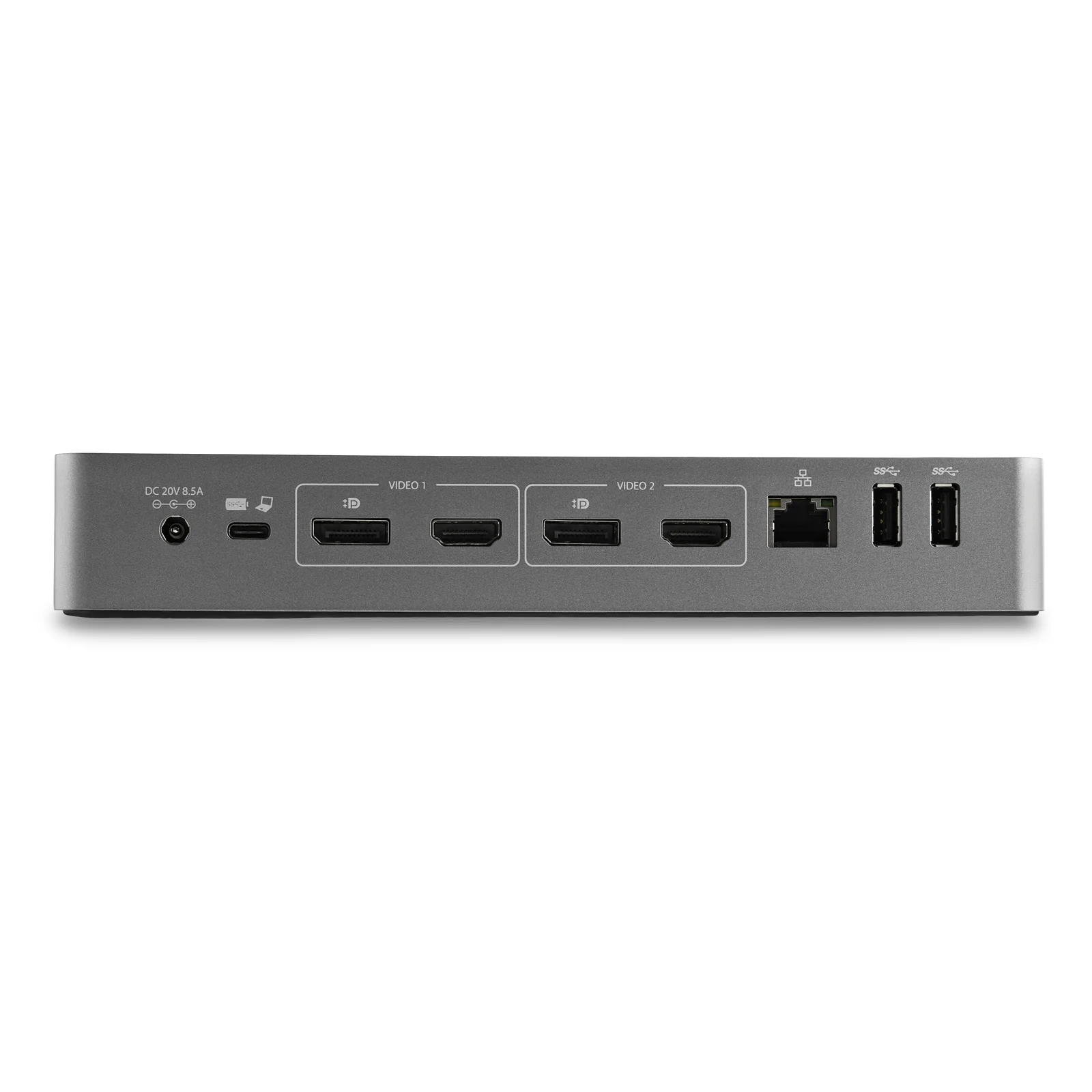 StarTech.com Station d'Accueil Universelle pour Ordinateur Portable, Station d'Accueil Hybride USB-C & USB-A, Dual 4K DP & HDMI, 100W PD, Mac / Windows / Chrome OS, 4x USB 5Gbps Hub, GbE