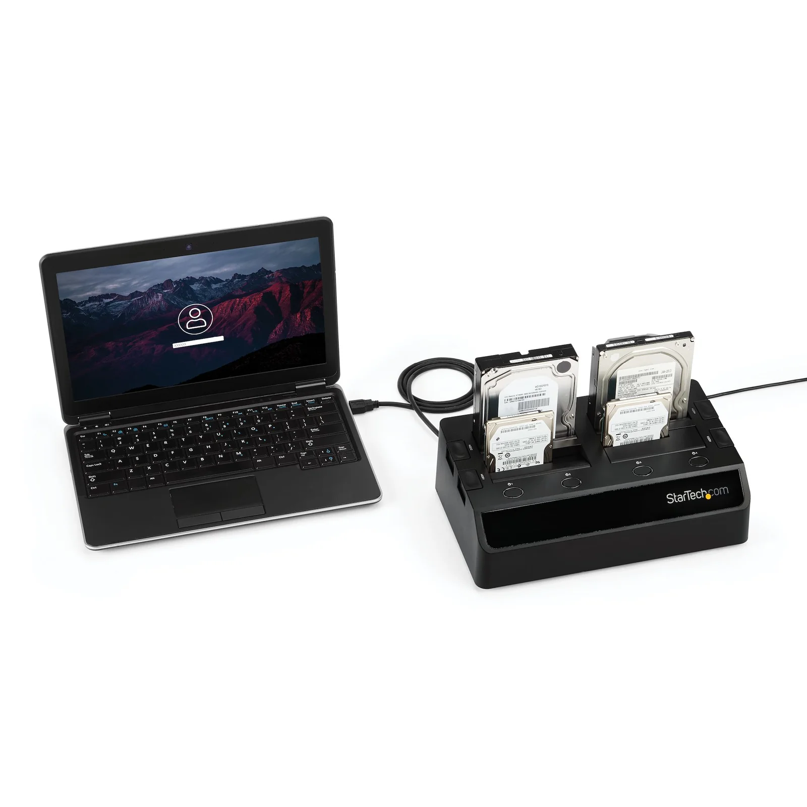 StarTech.com Station d'accueil USB 3.0 pour 4 disques durs SATA III 2,5"/3,5" 6Gb/s - Dock HDD / SSD avec UASP et ventilateurs