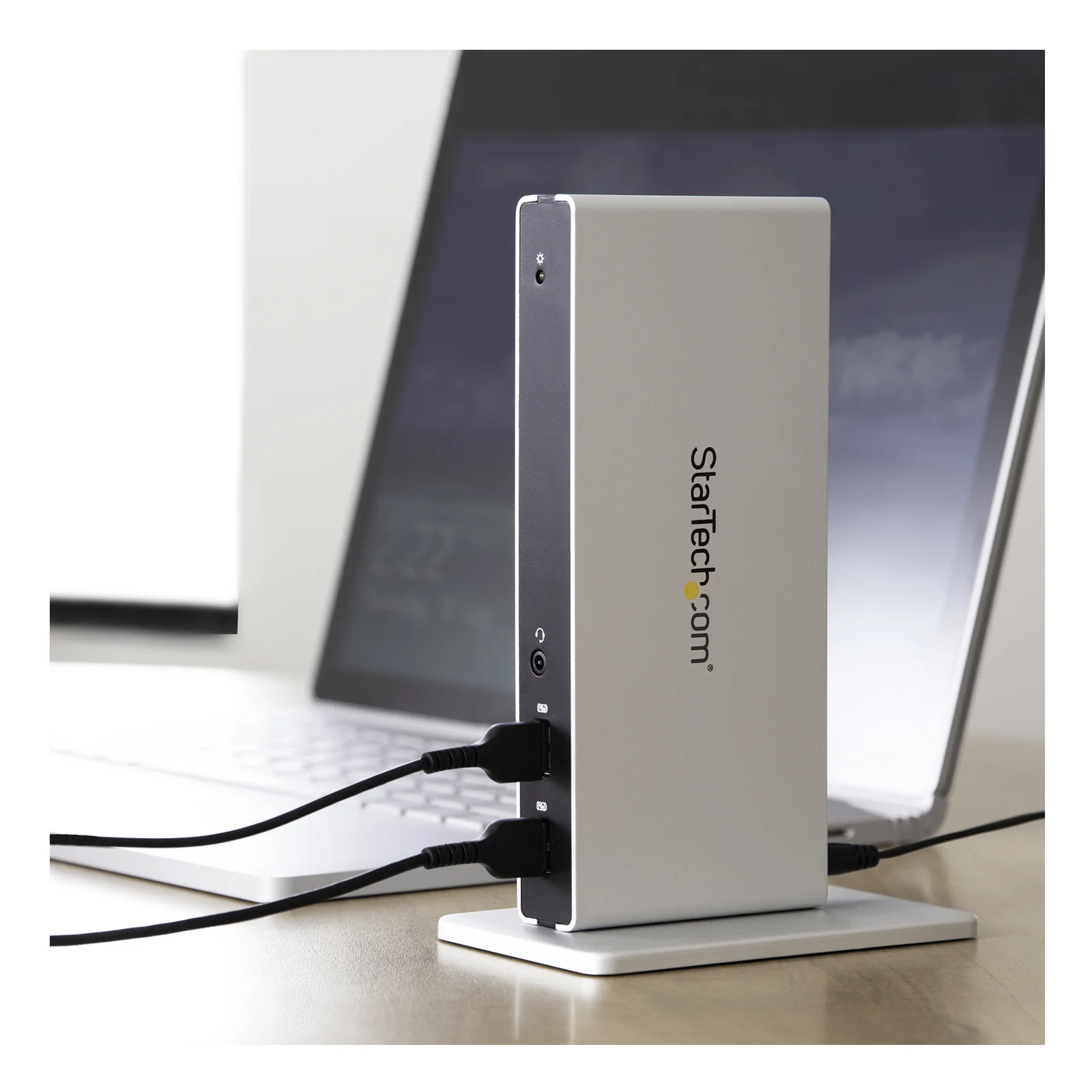 StarTech.com Station d'Accueil USB 3.0 pour Deux Écrans avec Adaptateurs DVI vers VGA et HDMI, 5x USB 3.0 et Audio - Station d'Accueil DVI Verticale pour Mac et Windows