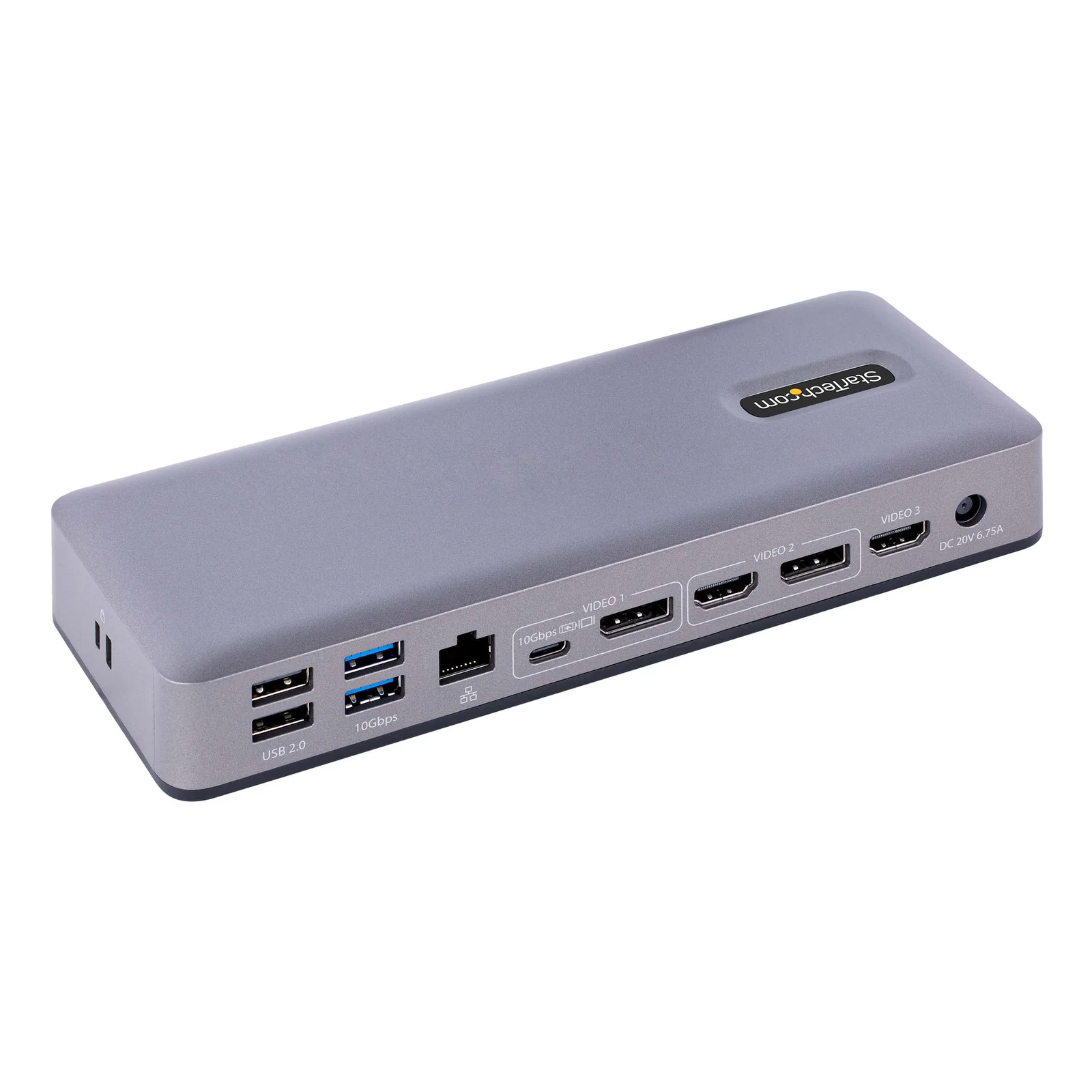 StarTech.com Station d'Accueil USB-C - Hub USB-C Multi-Moniteur HDMI/DP/DP Alt Mode - 3x 4K30 / 2x 4K60 - Dock USB 7 ports - 60W Power Delivery 3.0 - GbE - 3.5 Audio - Station d'Accueil Universelle