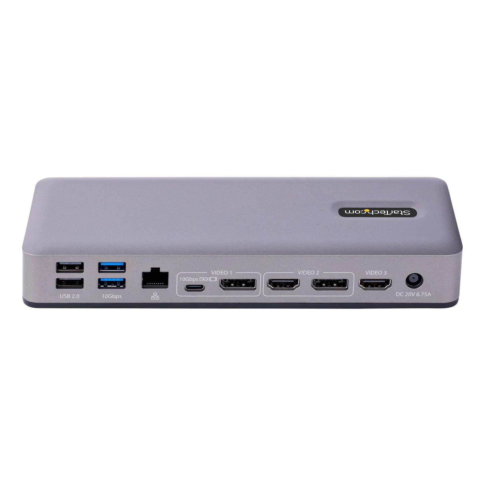 StarTech.com Station d'Accueil USB-C - Hub USB-C Multi-Moniteur HDMI/DP/DP Alt Mode - 3x 4K30 / 2x 4K60 - Dock USB 7 ports - 60W Power Delivery 3.0 - GbE - 3.5 Audio - Station d'Accueil Universelle