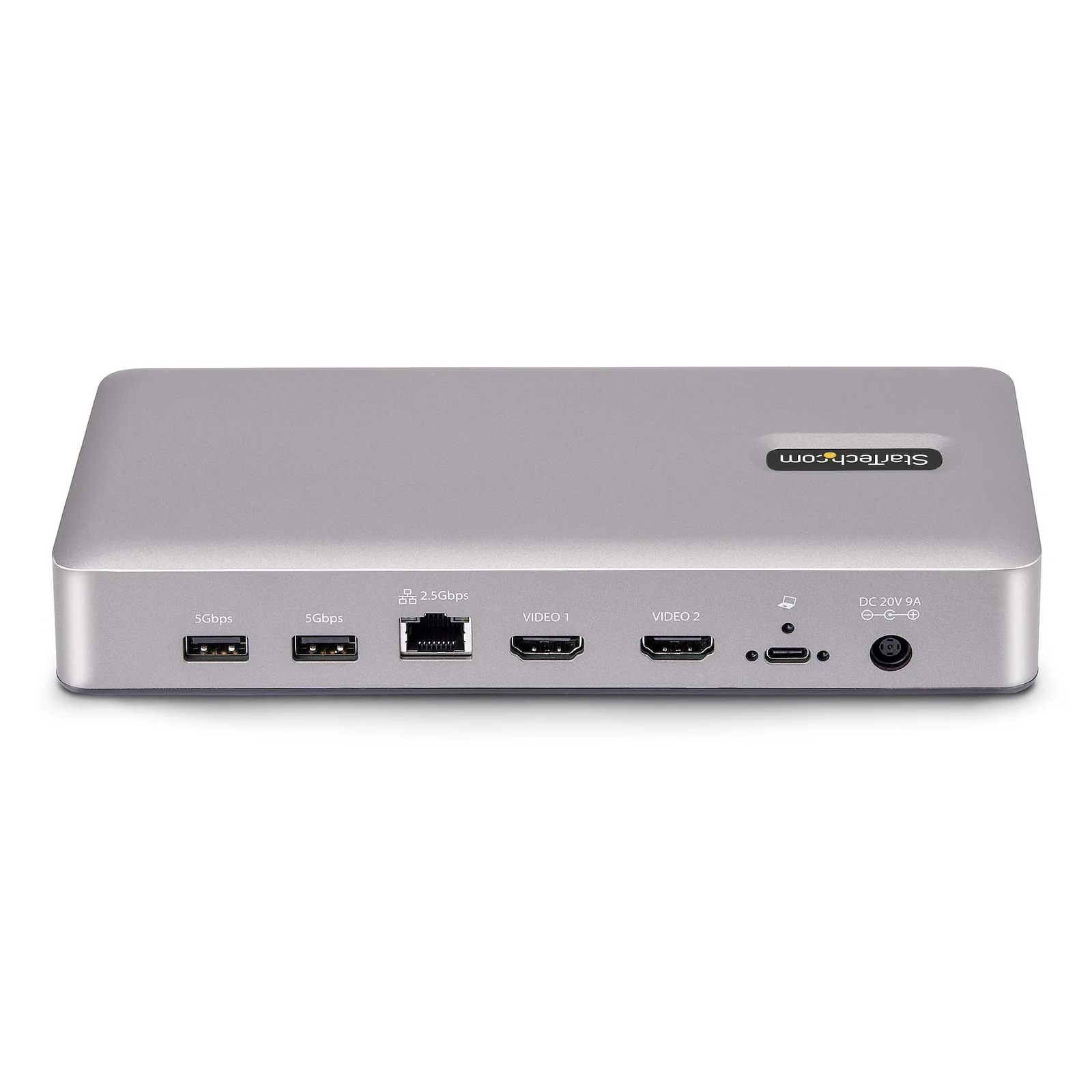 StarTech.com Station d'Accueil USB4 à 2 Écrans, Double HDMI 4K 120 Hz ou Simple HDMI 8K 60 Hz, Recharge de PC 100W, 2,5 GbE, Dock Multi-Écrans USB-C, Sans Pilote