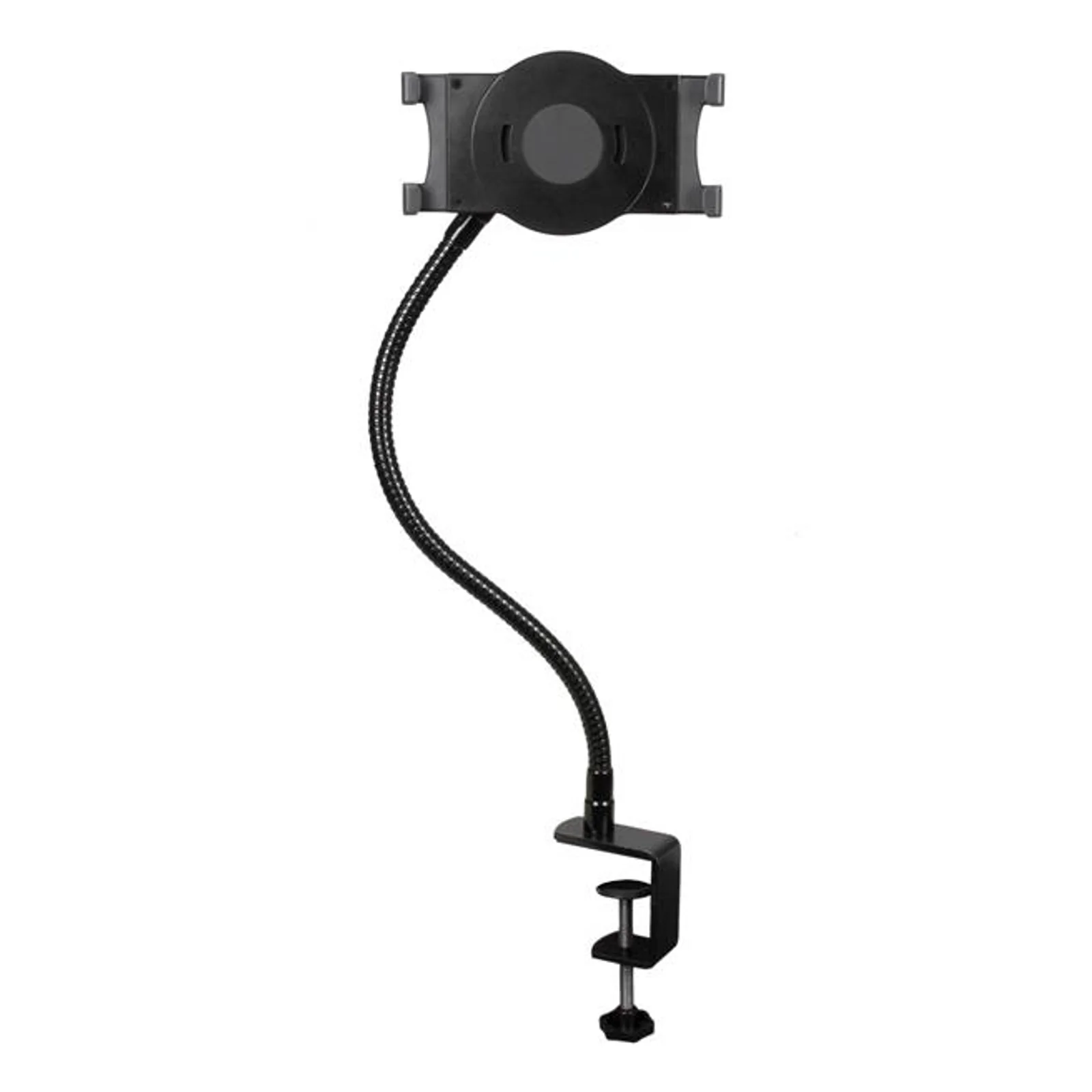 Support col de cygne pour tablette avec fixation de bureau