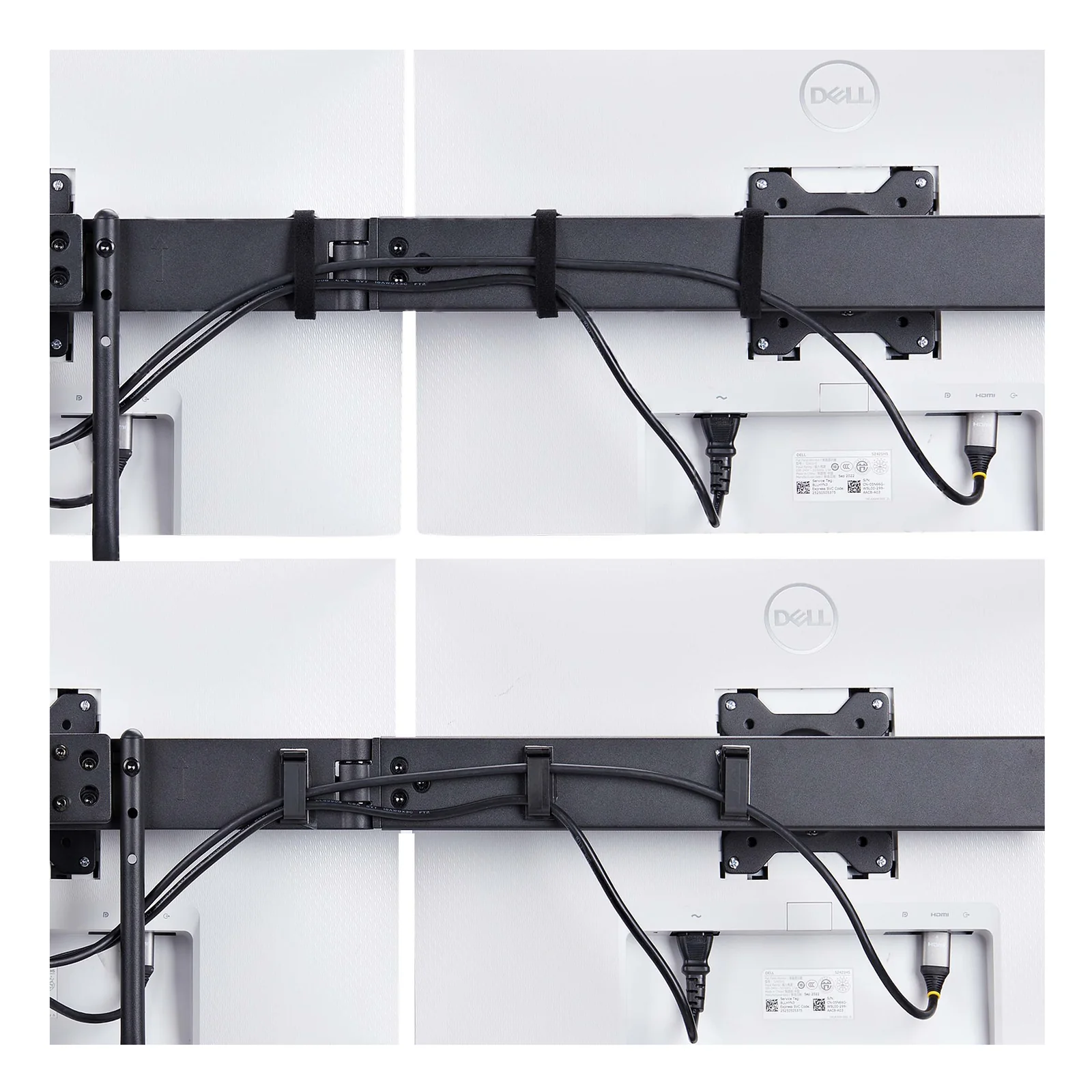 StarTech.com Support de Bureau pour 3 Écrans 27", VESA 75x75/100x100, Bras Articulé Réglable sans Outils, Pince en C/Passe-Fil, Support d'Écrans 27 pouces, Bras pour Moniteur Assisté par Ressort