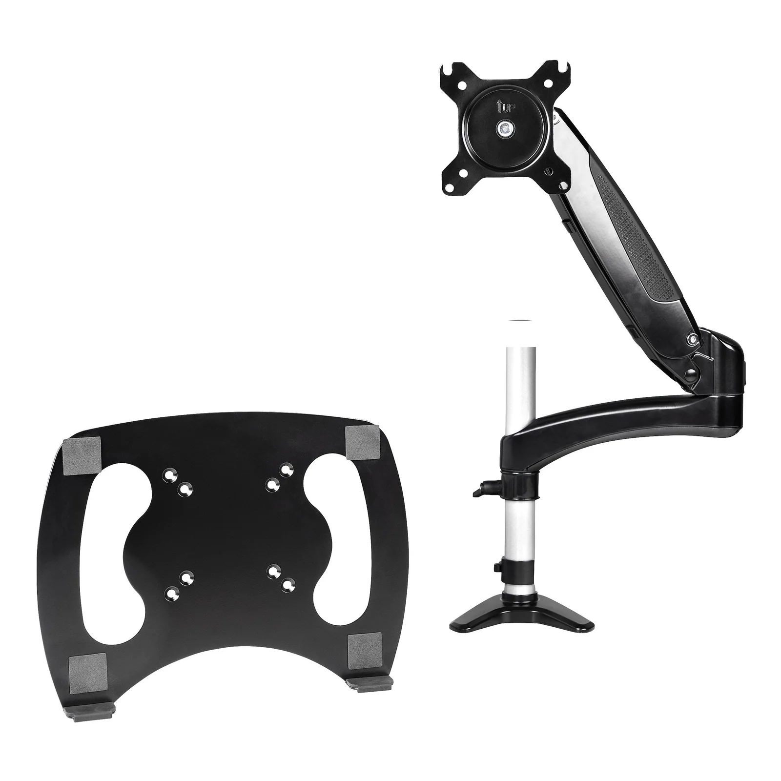 StarTech.com Support de Bureau pour Ordinateur Portable - Bras Articulé PC Portable ou Écran 34"(15kg) - Support VESA - Plateau Ordinateur Portable et Notebook Réglable - Fixation Pince Bureau