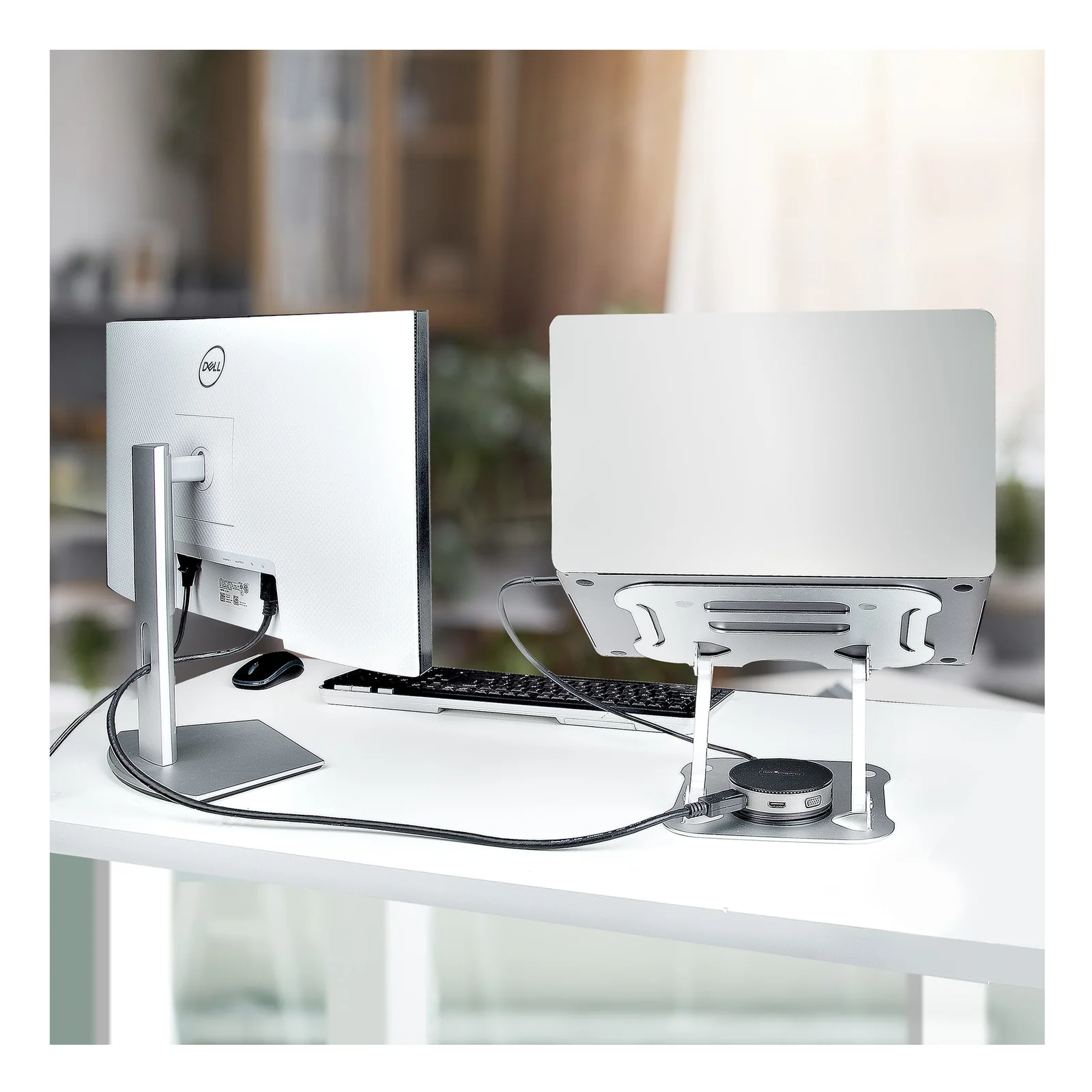 StarTech.com Support de Bureau pour Ordinateur Portable - Support Ergonomique Pliable pour PC Portable - Socle/Pupitre/Réhausseur Incliné pour PC portable, Supporte Jusqu'à 10kg - Socle Ventilé PC Portable