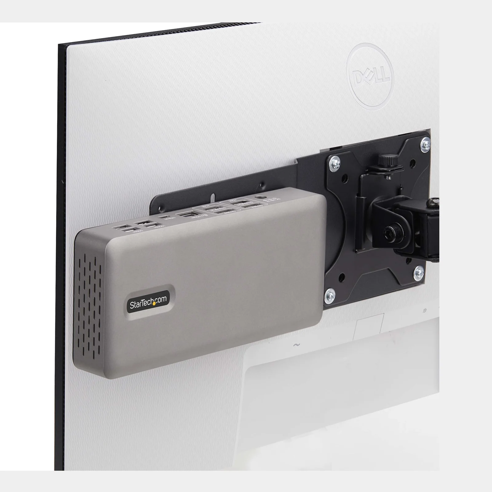 StarTech.com Support de Montage VESA pour NUC/Clients Fins ou Station d'Acceuil pour Ordinateurs Portables, Plaque d'Extension Compatible VESA 75x75/100x100 pour Mini PC