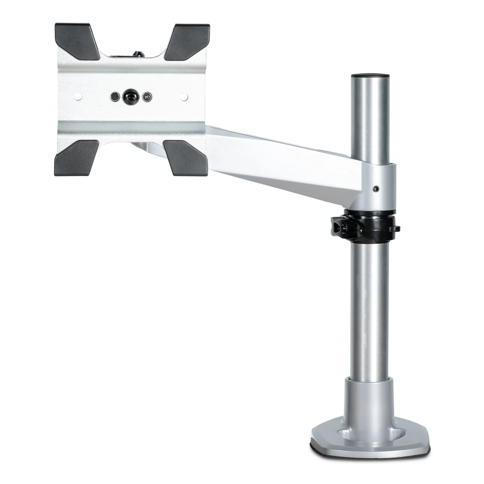 Support Écran Réglable en Hauteur - Bras Articulé Premium Argenté pour 1 Écran Plat/Incurvé/Ultra-Large ou Apple iMac/Thunderbolt jusqu'à 49"(14kg) - Pince / oeillet