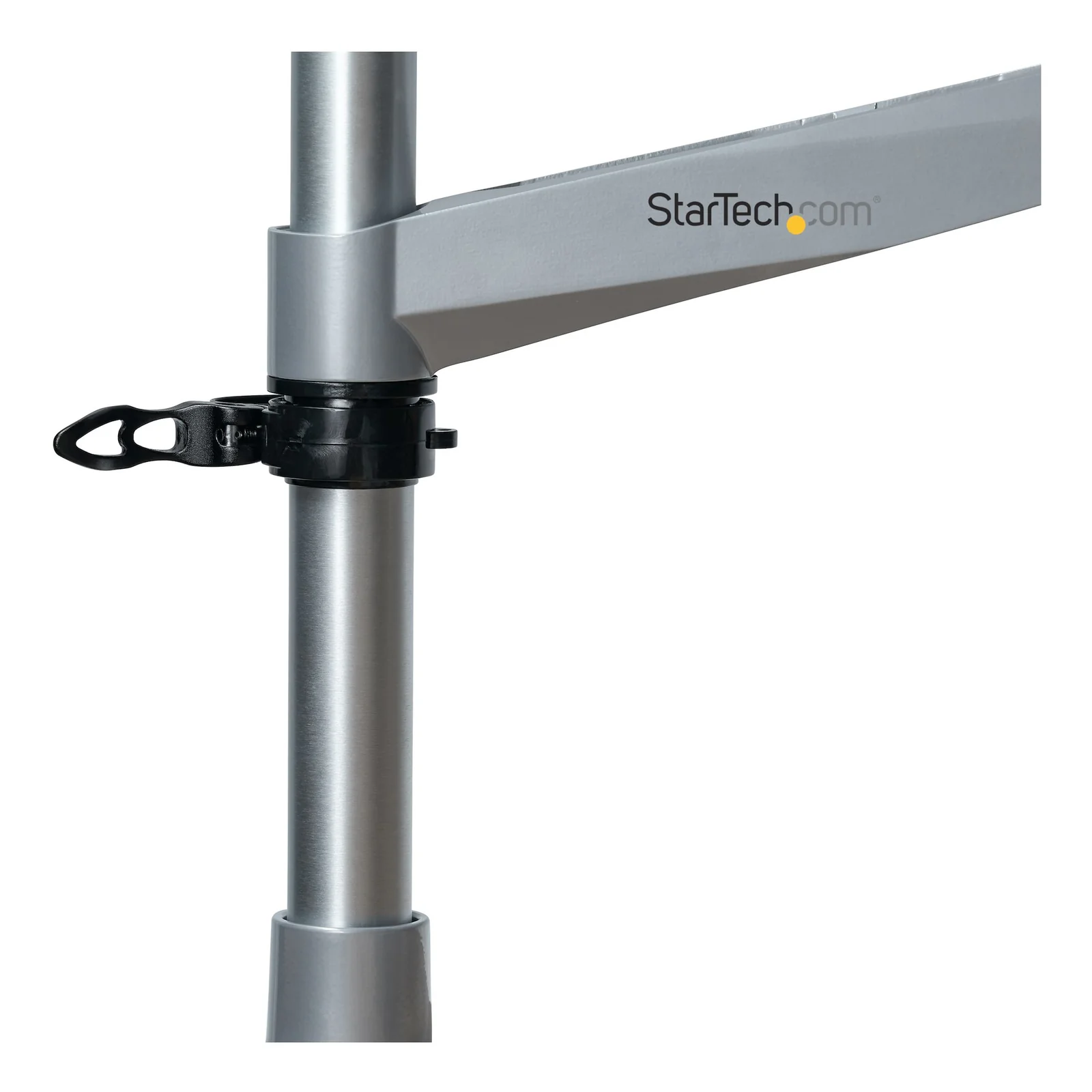 StarTech.com Support Écran Réglable en Hauteur - Bras Articulé Premium Argenté pour 1 Écran Plat/Incurvé/Ultra-Large ou Apple iMac/Thunderbolt jusqu'à 49"(14kg) - Pince / oeillet