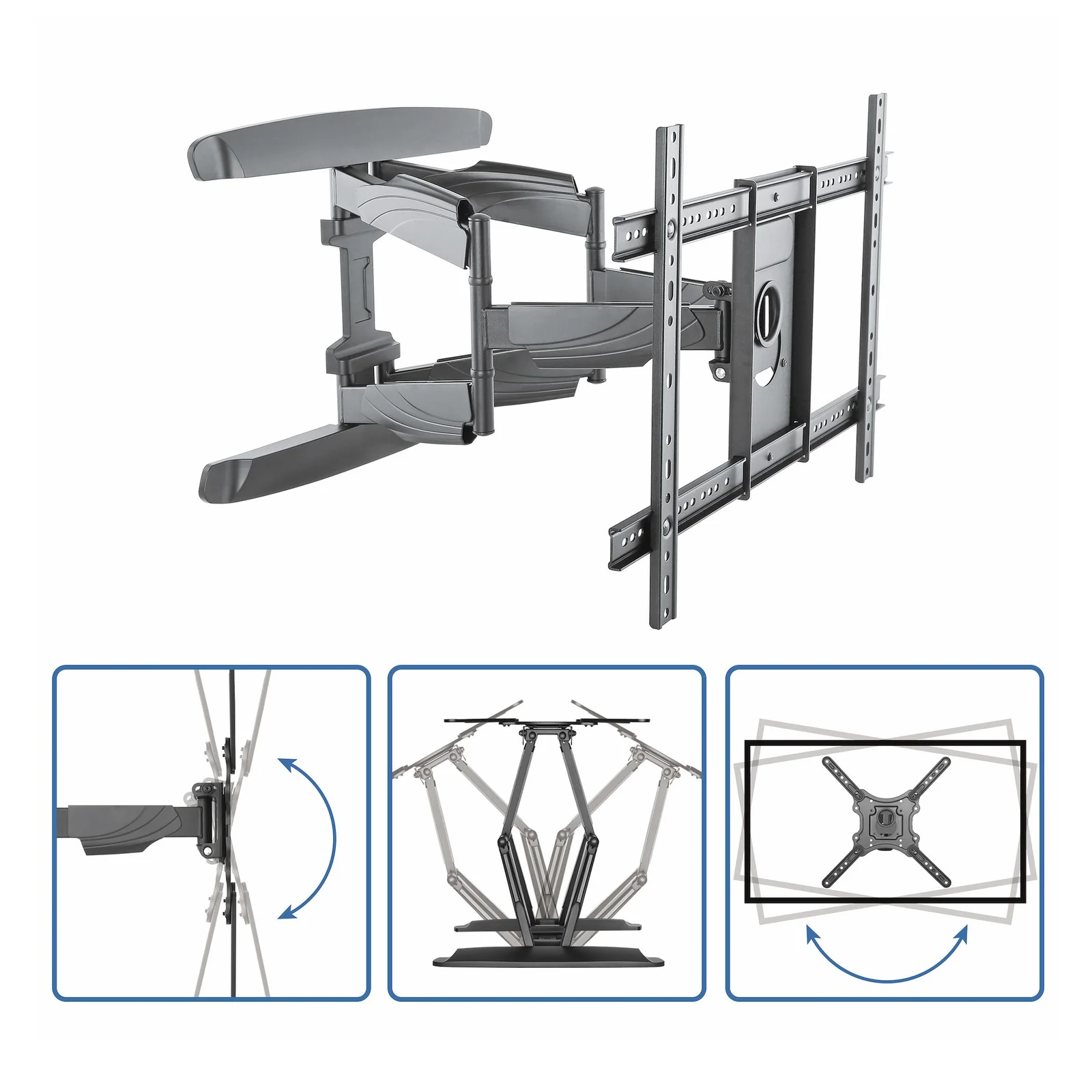 StarTech.com Support mural pour télévision à écran plat - Multidirectionnel - Acier robuste