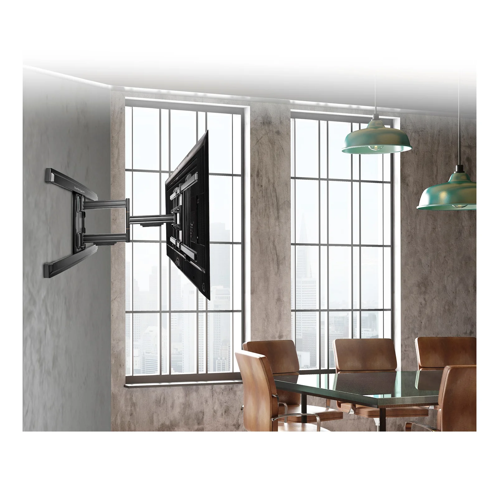 StarTech.com Support mural pour TV - Bras articulé pour télévison jusqu'à 80" - Compatible VESA