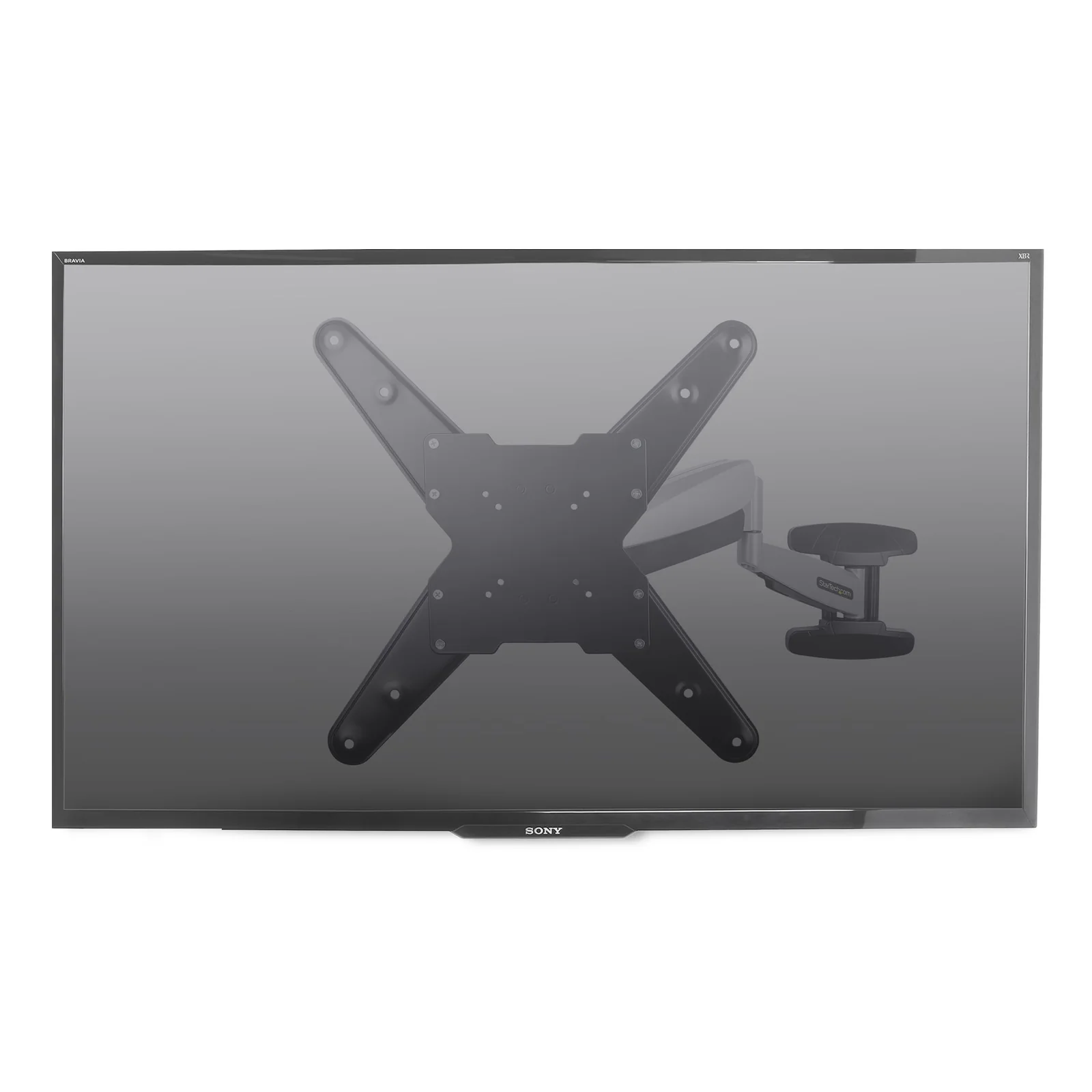 StarTech.com Support Mural TV VESA - Fixation Murale VESA Réglable pour Écrans 23-55" - Support Mural TV Mince Supportant 30kg - Bras Articulé TV 55 pouces - Support Mural TV Pivotant/Extensible/Basculant
