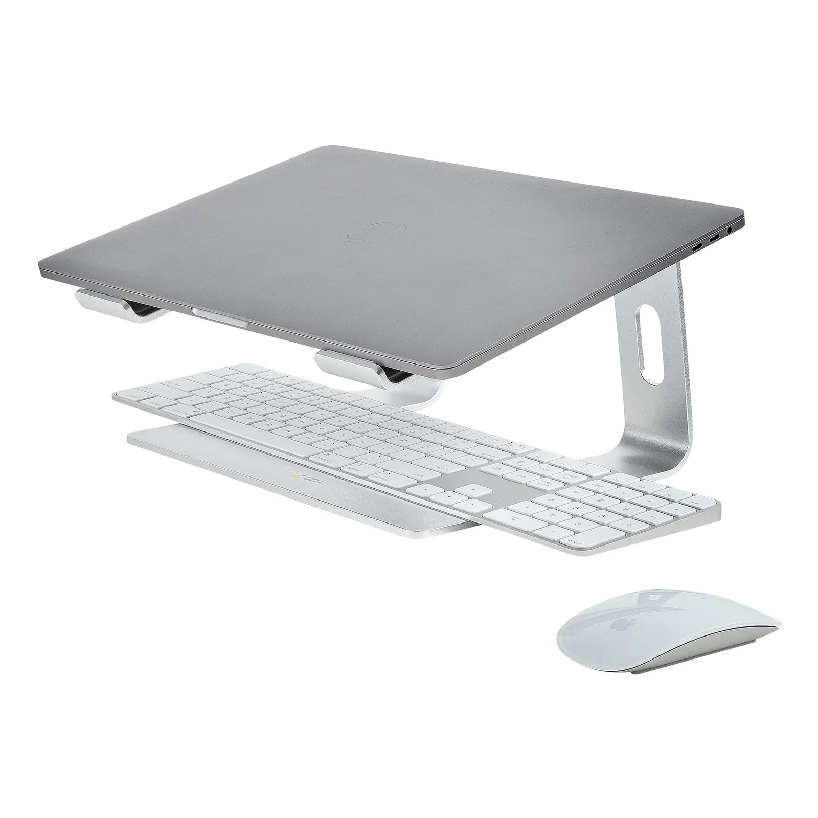 StarTech.com Support Ordinateur Portable (5kg) - Socle Ordinateur Portable en Aluminium, Argenté - Réhausseur PC pour MacBook Air/Pro, Dell XPS, Lenovo - Élévateur/Surélévateur Ergonomique pour Bureau