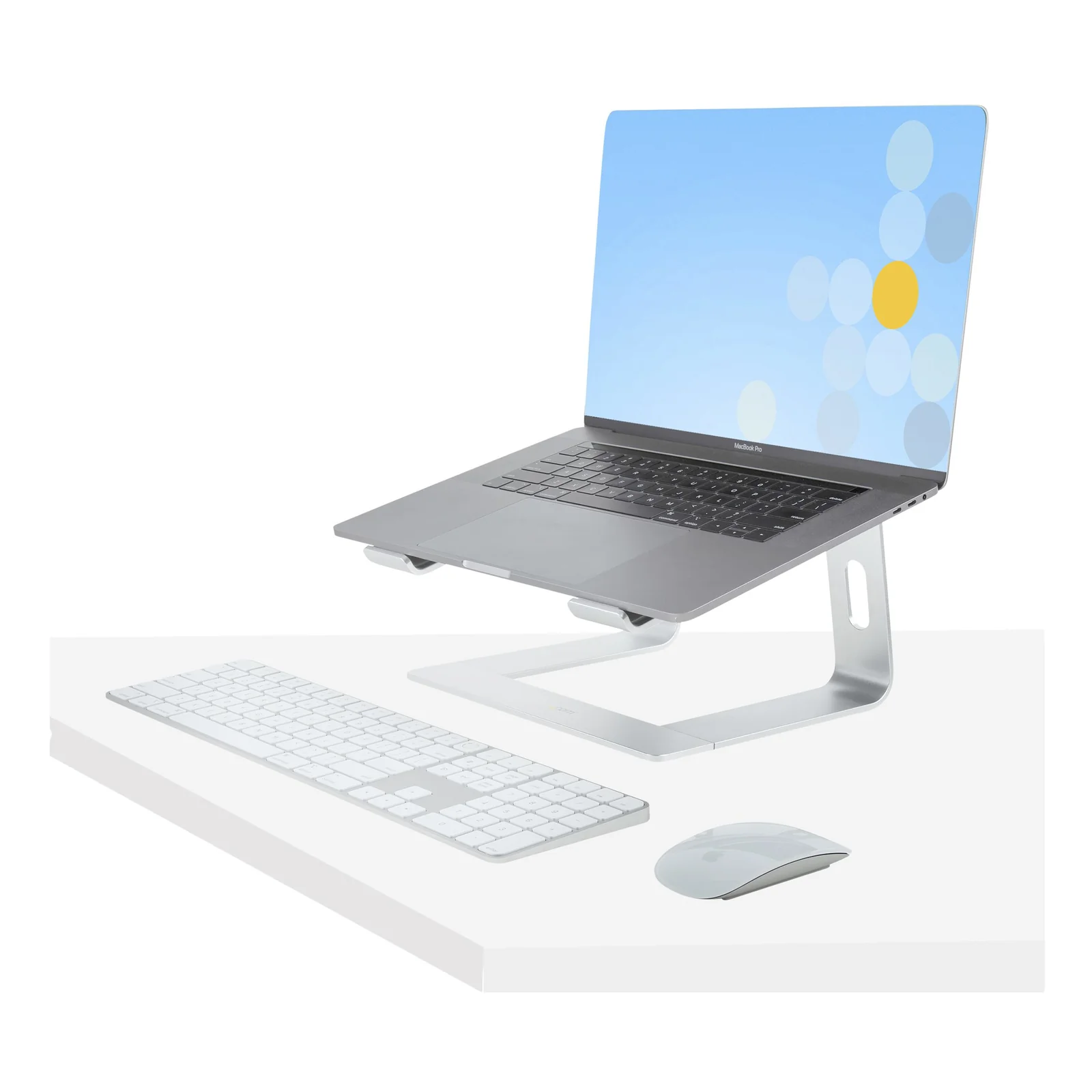 StarTech.com Support Ordinateur Portable (5kg) - Socle Ordinateur Portable en Aluminium, Argenté - Réhausseur PC pour MacBook Air/Pro, Dell XPS, Lenovo - Élévateur/Surélévateur Ergonomique pour Bureau
