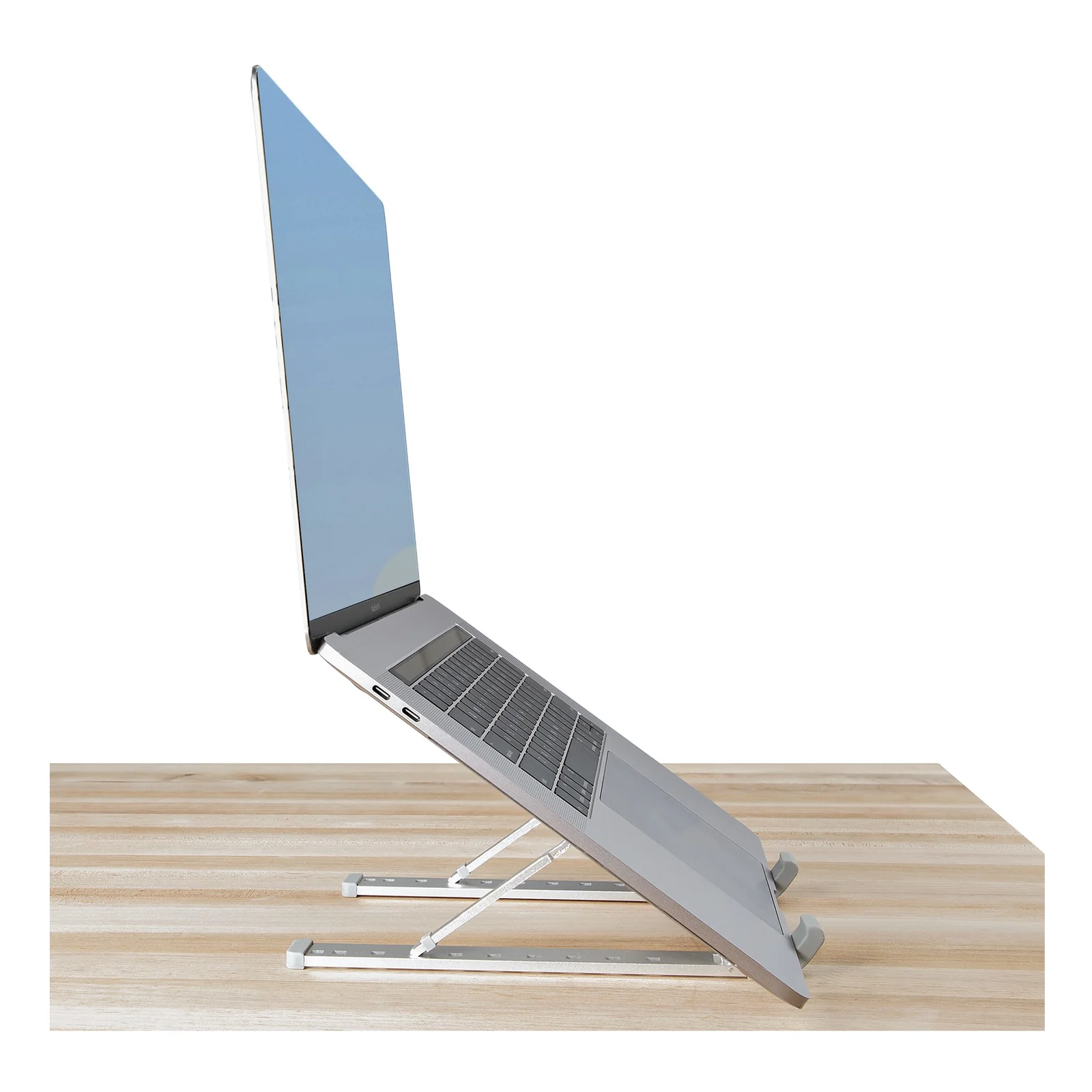 StarTech.com Support Pliable pour Ordinateur Portable - Support Ergonomique pour PC Portable Réglable en Hateur - Support Inclinable avec Cadre en Aluminium Ventilé Supportant 10kg - Rehausseur pour PC Surélevé