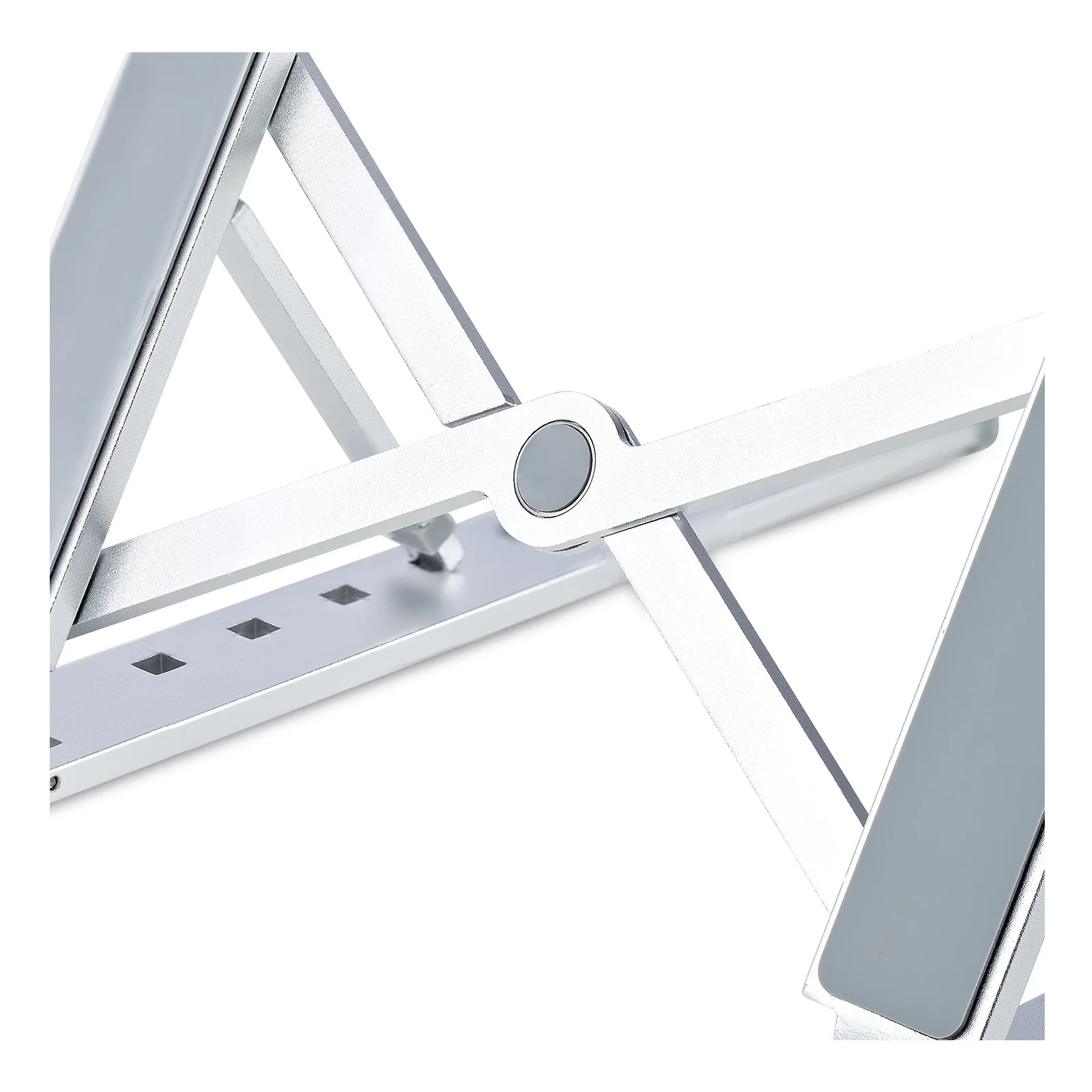 StarTech.com Support Pliable pour Ordinateur Portable - Support Ergonomique pour PC Portable Réglable en Hateur - Support Inclinable avec Cadre en Aluminium Ventilé Supportant 10kg - Rehausseur pour PC Surélevé