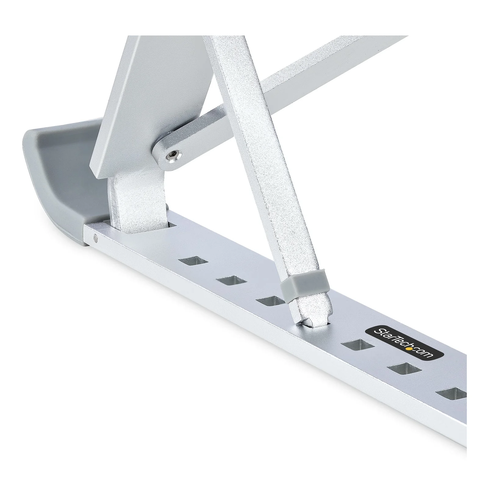 StarTech.com Support Pliable pour Ordinateur Portable - Support Ergonomique pour PC Portable Réglable en Hateur - Support Inclinable avec Cadre en Aluminium Ventilé Supportant 10kg - Rehausseur pour PC Surélevé