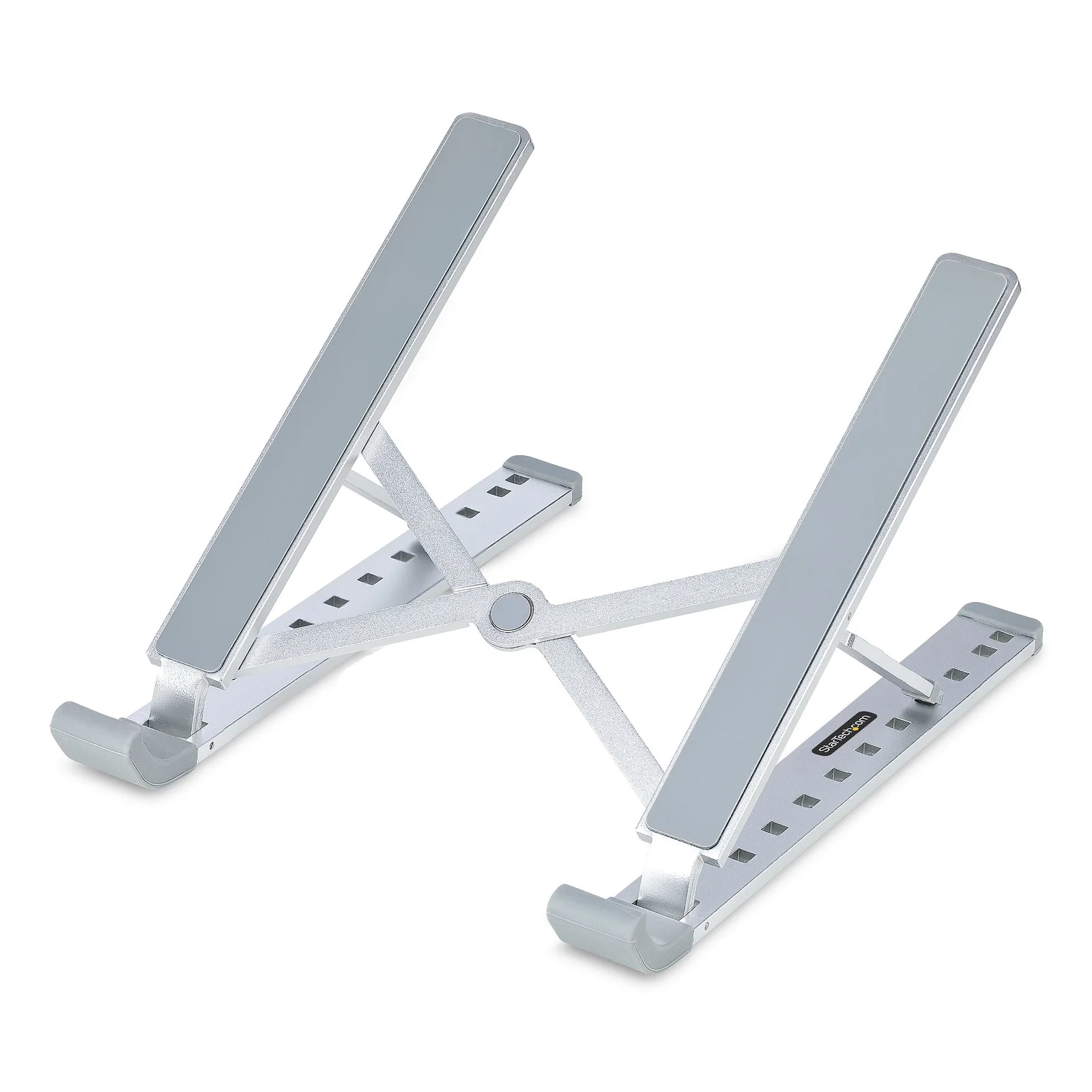 Support Pliable pour Ordinateur Portable - Support Ergonomique pour PC Portable Réglable en Hateur - Support Inclinable avec Cadre en Aluminium Ventilé Supportant 10kg - Rehausseur pour PC Surélevé