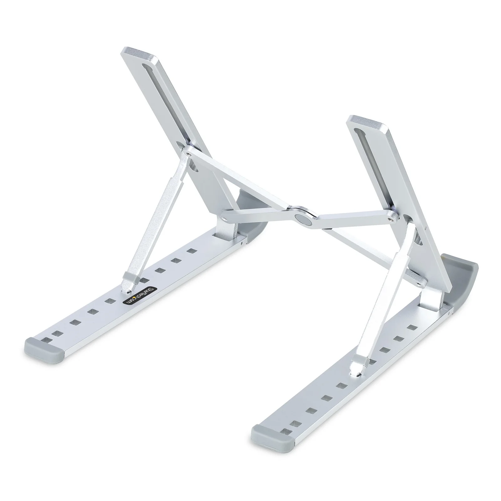 StarTech.com Support Pliable pour Ordinateur Portable - Support Ergonomique pour PC Portable Réglable en Hateur - Support Inclinable avec Cadre en Aluminium Ventilé Supportant 10kg - Rehausseur pour PC Surélevé