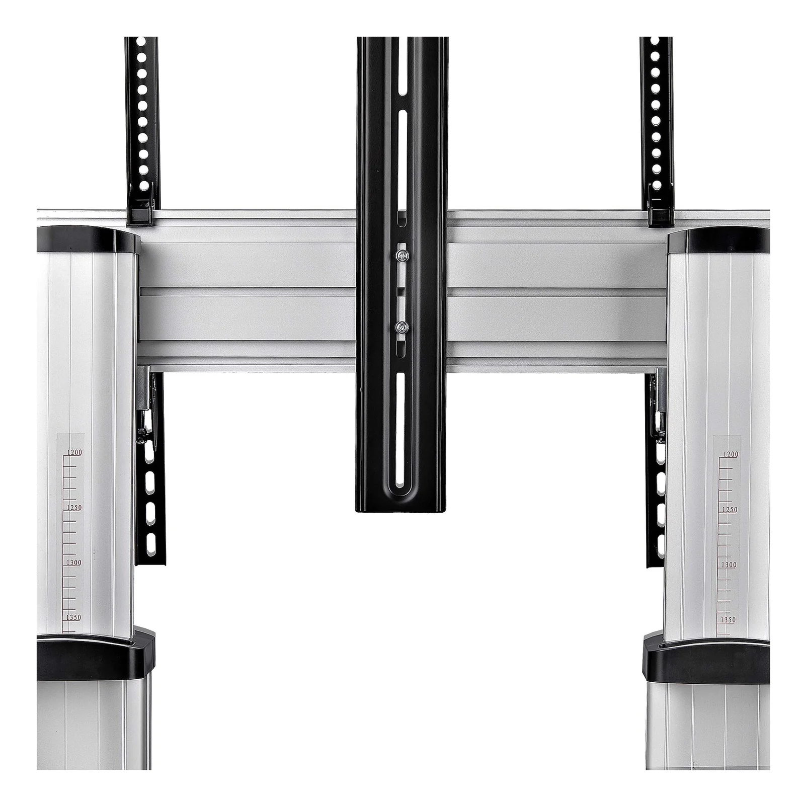 StarTech.com Support TV à Roulettes pour Écrans Plats de 60 à 100 pouces jusqu'à 100 kg, Réglage en Hauteur par Manivelle, Support/Chariot Télé Mobile
