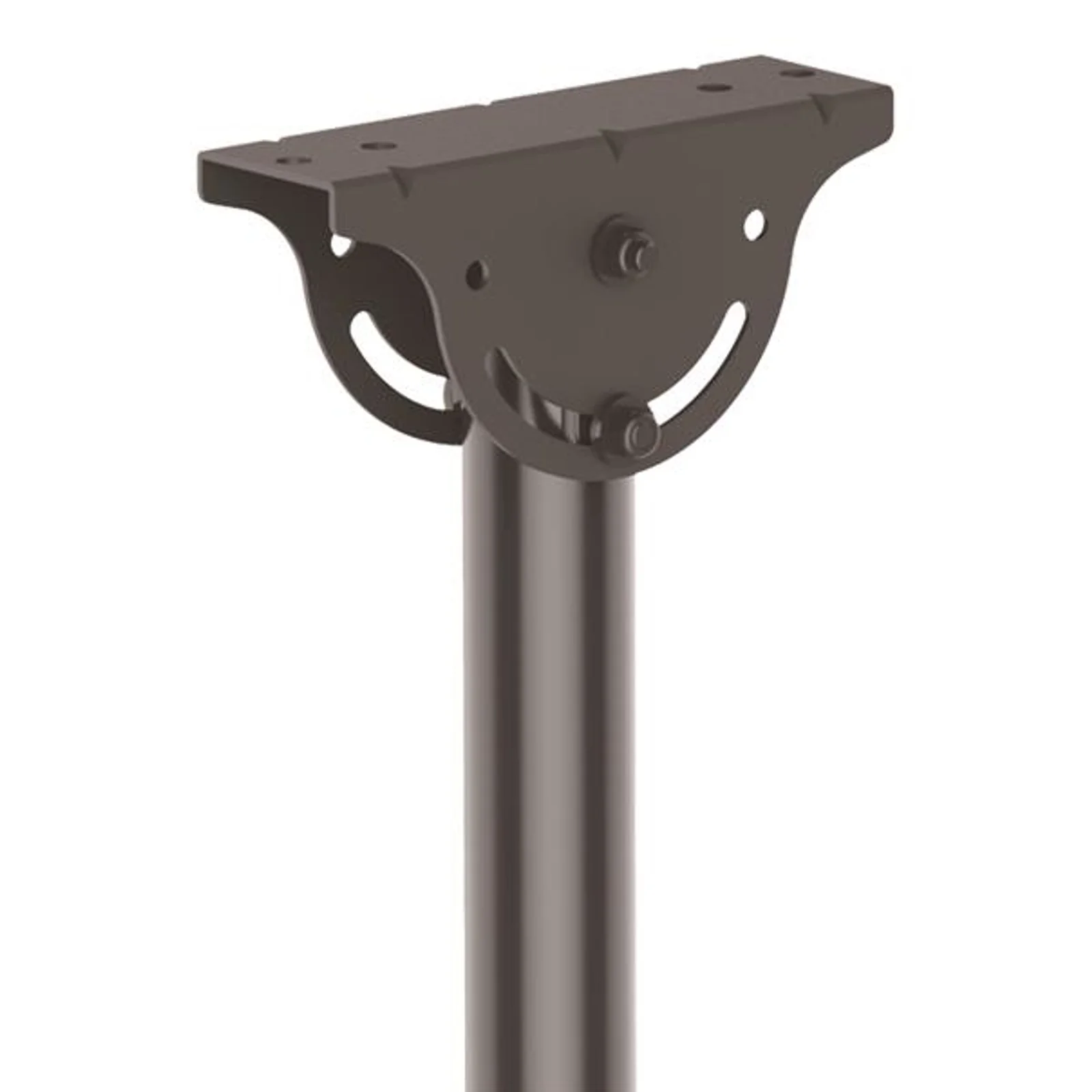 StarTech.com Support TV au Plafond - Support Universel pour Écran Unique avec Mât Court Télescopique Réglable - Inclinable/Pivotant - Support VESA pour Écrans 32"-75"