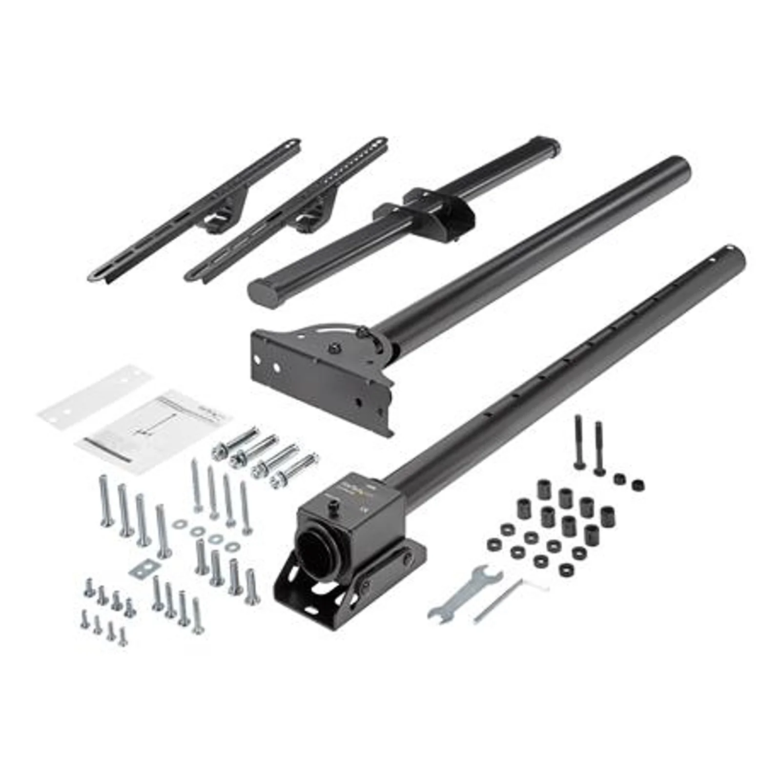 StarTech.com Support TV pour Plafond - Support Universel pour Écran Unique avec Mât Télescopique Réglable - Inclinable/Pivotant - Support VESA pour Écrans 32"-75