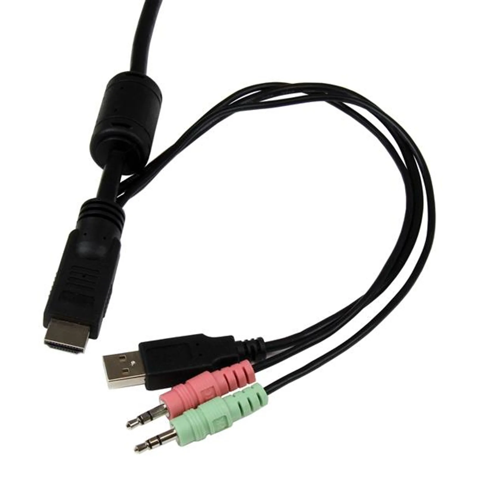StarTech.com Switch Commutateur KVM 2 Ports USB, HDMI avec Audio et Câbles pour 2 PC sur 1 écran - Auto Alimenté