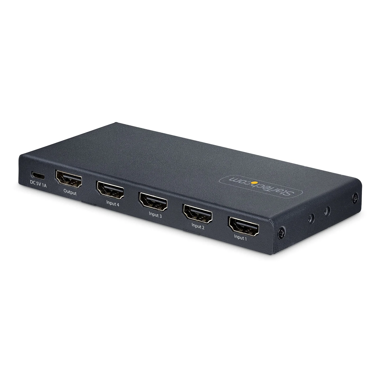StarTech.com Switch HDMI 8K à 4 ports - Switch HDMI 2.1 4K 120Hz HDR10+, 8K 60Hz UHD - Commutateur/Switch HDMI 4 In 1 Out - Commutation de Source Auto/Manuelle - Adaptateur d'Alimentation et Télécommande Inclus