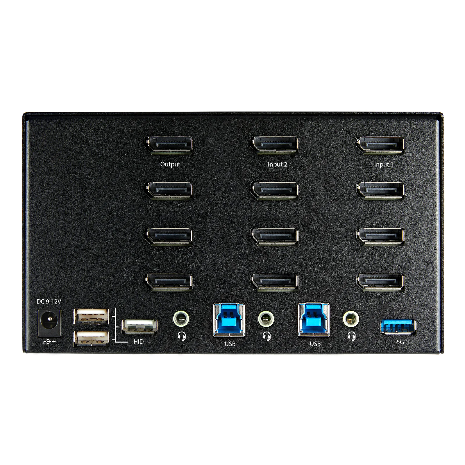 StarTech.com Switch KVM 2 Ports Quadruple Écran DisplayPort - 4K 60Hz UHD HDR - Concentrateur KVM 4K DP 1.2 avec 2 Ports USB 3.0 (5Gbps) & 4 Ports USB 2.0 HID, Audio - Commutation Raccourci Clavier - TAA