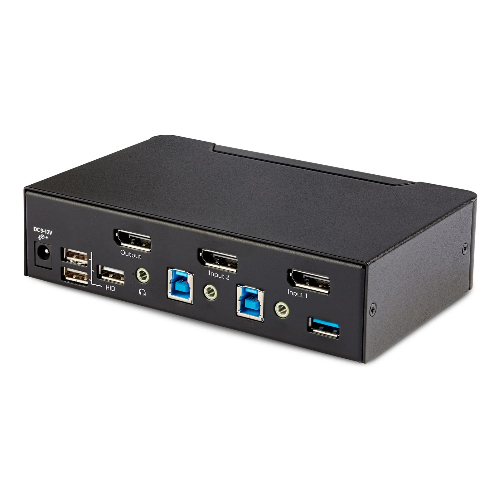 StarTech.com Switch KVM DisplayPort 2 Ports - 8K 60H/4K 144Hz, Écran Unique, DisplayPort 1.4, 2 Ports USB 3.0, 4x USB 2.0 HID, Commutateur KVM, Commutation par Bouton-Poussoir, Conforme TAA - Indépendant de l'OS
