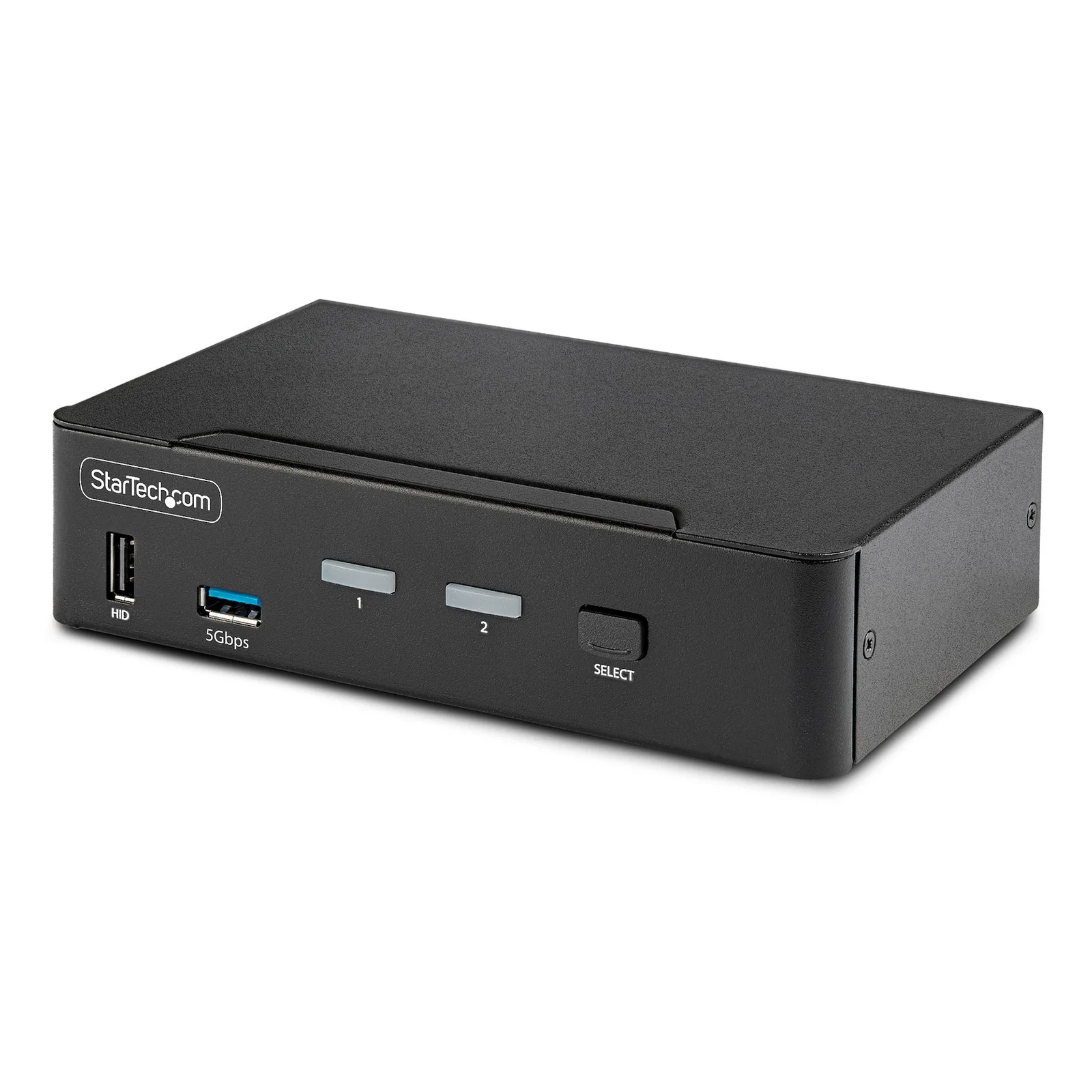 Switch KVM DisplayPort 2 Ports - 8K 60H/4K 144Hz, Écran Unique, DisplayPort 1.4, 2 Ports USB 3.0, 4x USB 2.0 HID, Commutateur KVM, Commutation par Bouton-Poussoir, Conforme TAA - Indépendant de l'OS
