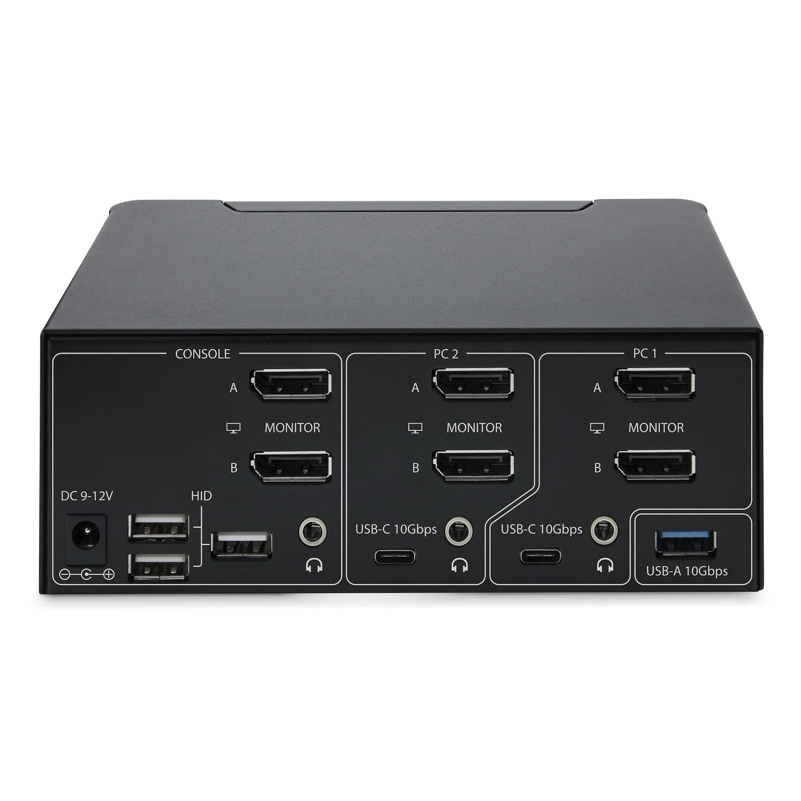 StarTech.com Switch KVM DisplayPort 2 Ports, 8K 60Hz / 4K 144Hz, DP 1.4, 2 Ports USB 10Gbps, 4 Ports USB HID, Commutateur KVM, Commutation par Touches de Raccourci, Conforme TAA