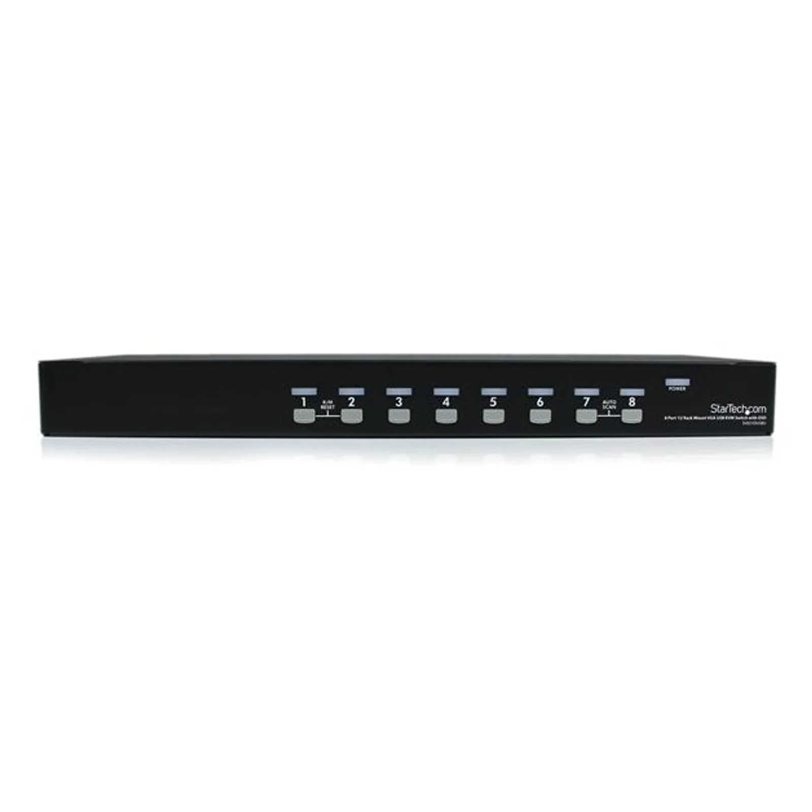 StarTech.com Switch KVM USB VGA à 8 ports avec OSD - Commutateur écran clavier souris à montage en rack 1U