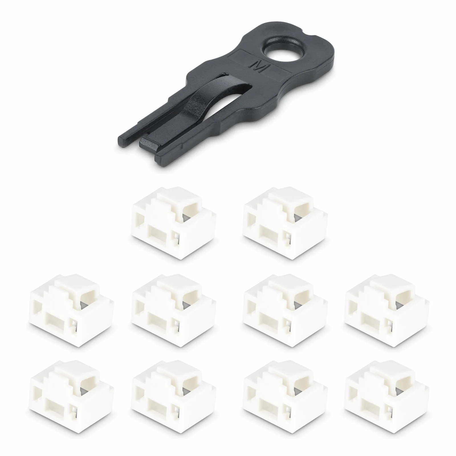 StarTech.com Verrous de Port RJ45, Lot de 10 Clés de Sécurité, Couvercle Anti-Poussière Verrouillable pour Port RJ45, Bloqueur de Port Ethernet/LAN Réutilisable, Bloqueur RJ45 Encliquetable pour Serveurs/Switchs