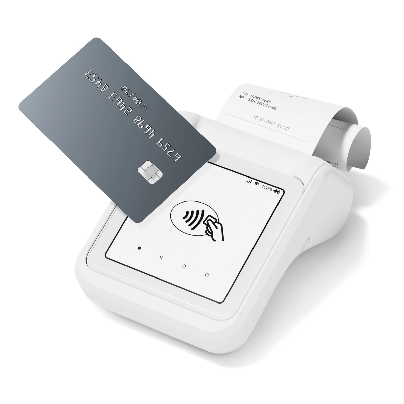 Solo lecteur de cartes à puce Batterie Wi-Fi + 4G Blanc
