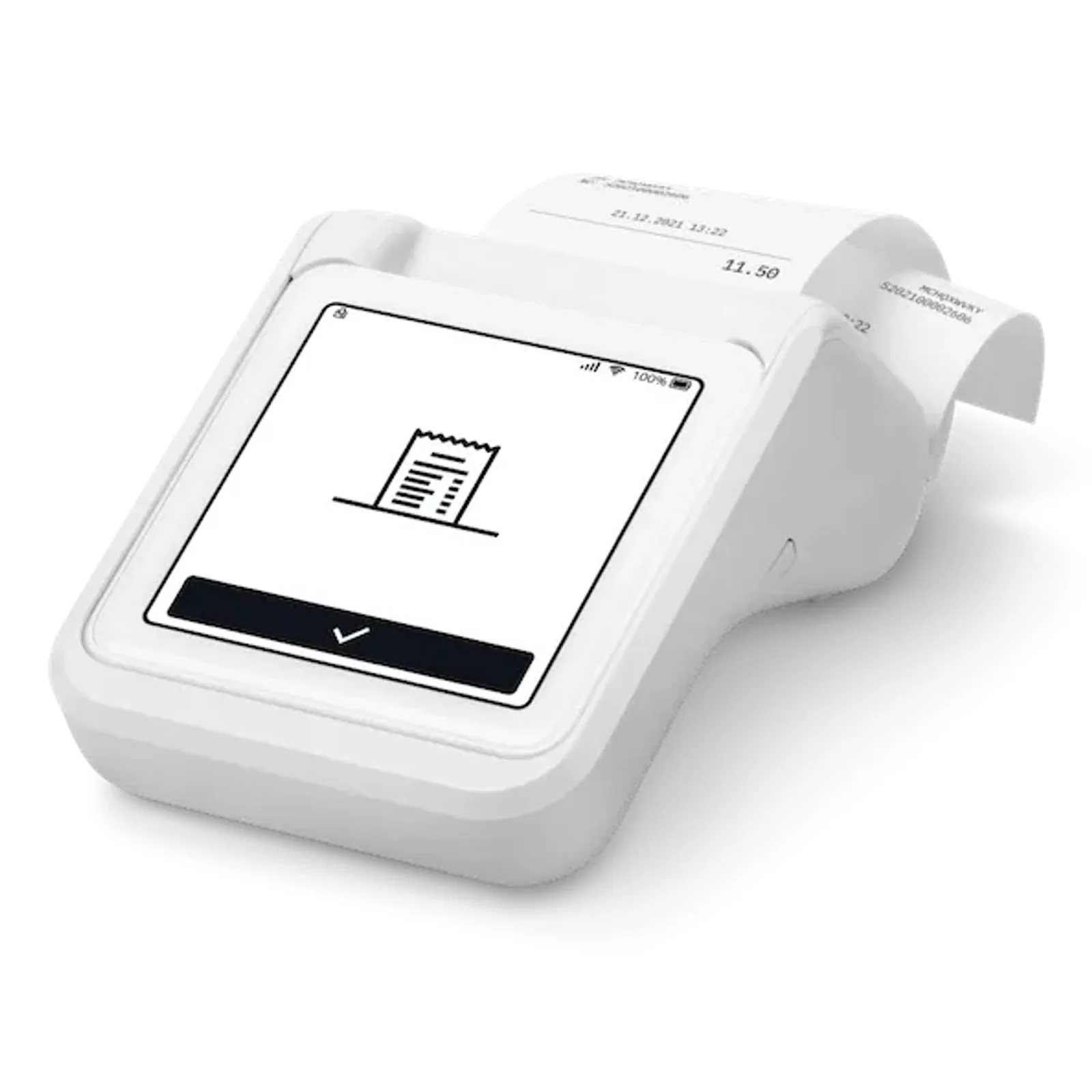 SumUp Solo lecteur de cartes à puce Batterie Wi-Fi + 4G Blanc