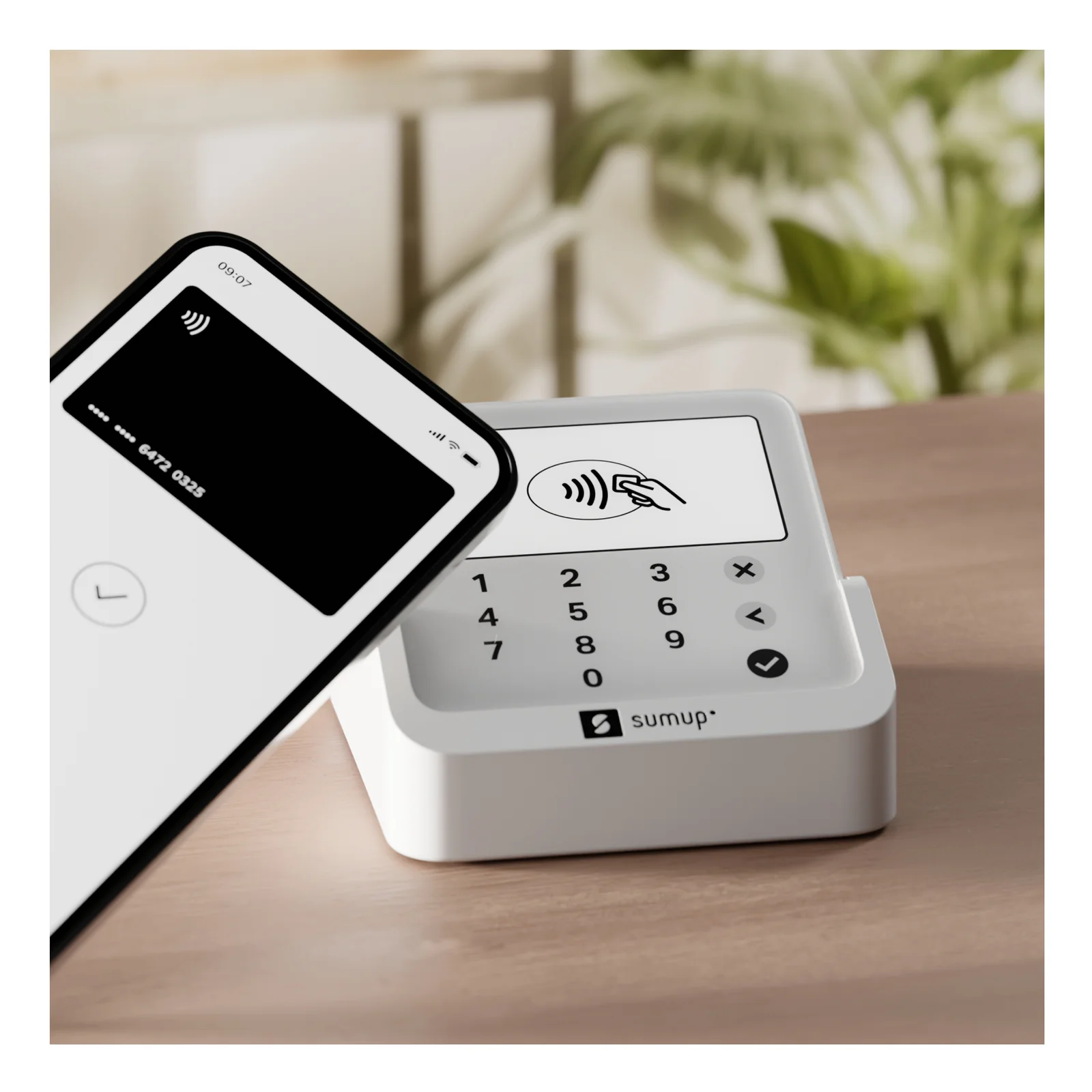 SumUp Solo Lite lecteur de cartes à puce Batterie Blanc