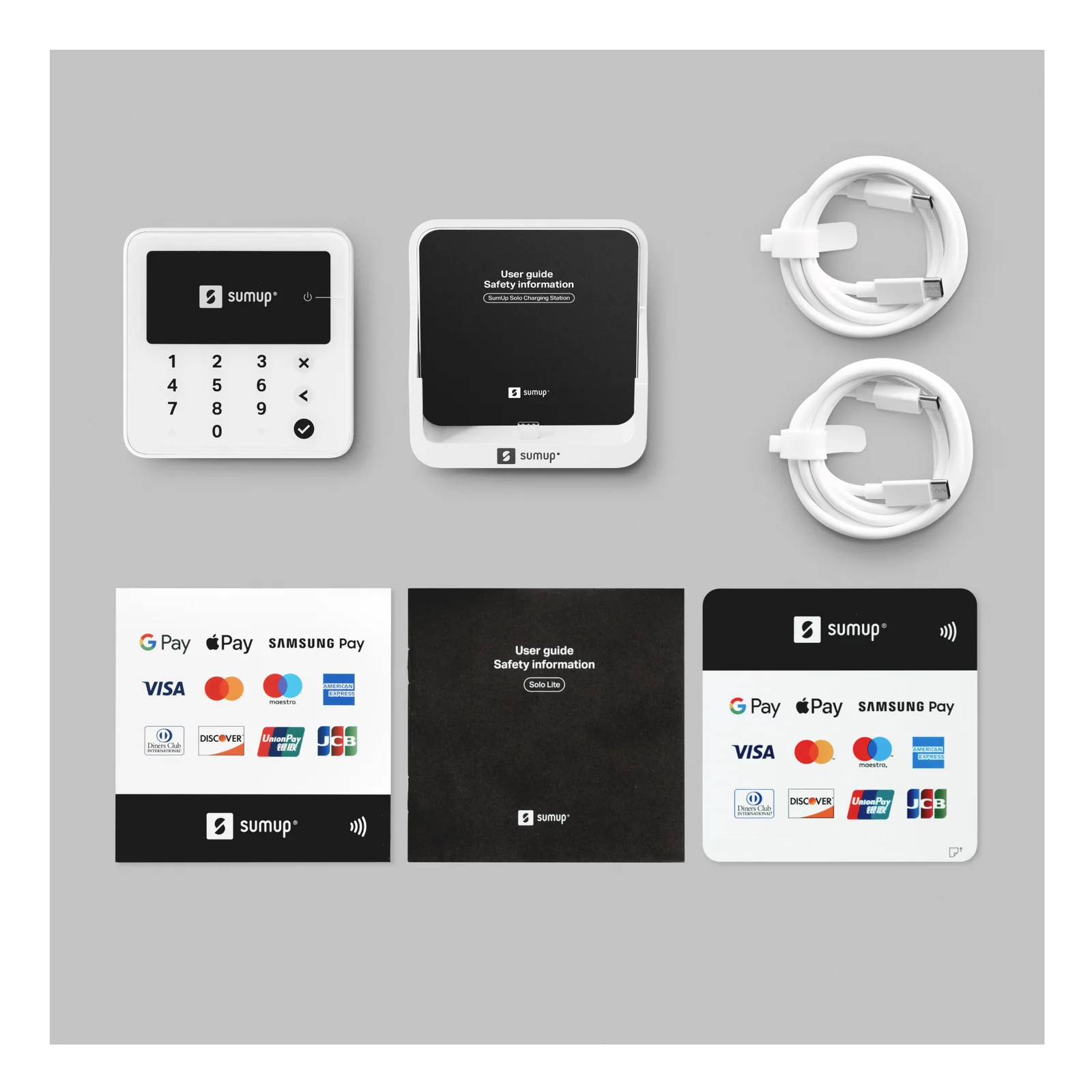 SumUp Solo Lite lecteur de cartes à puce Batterie Blanc