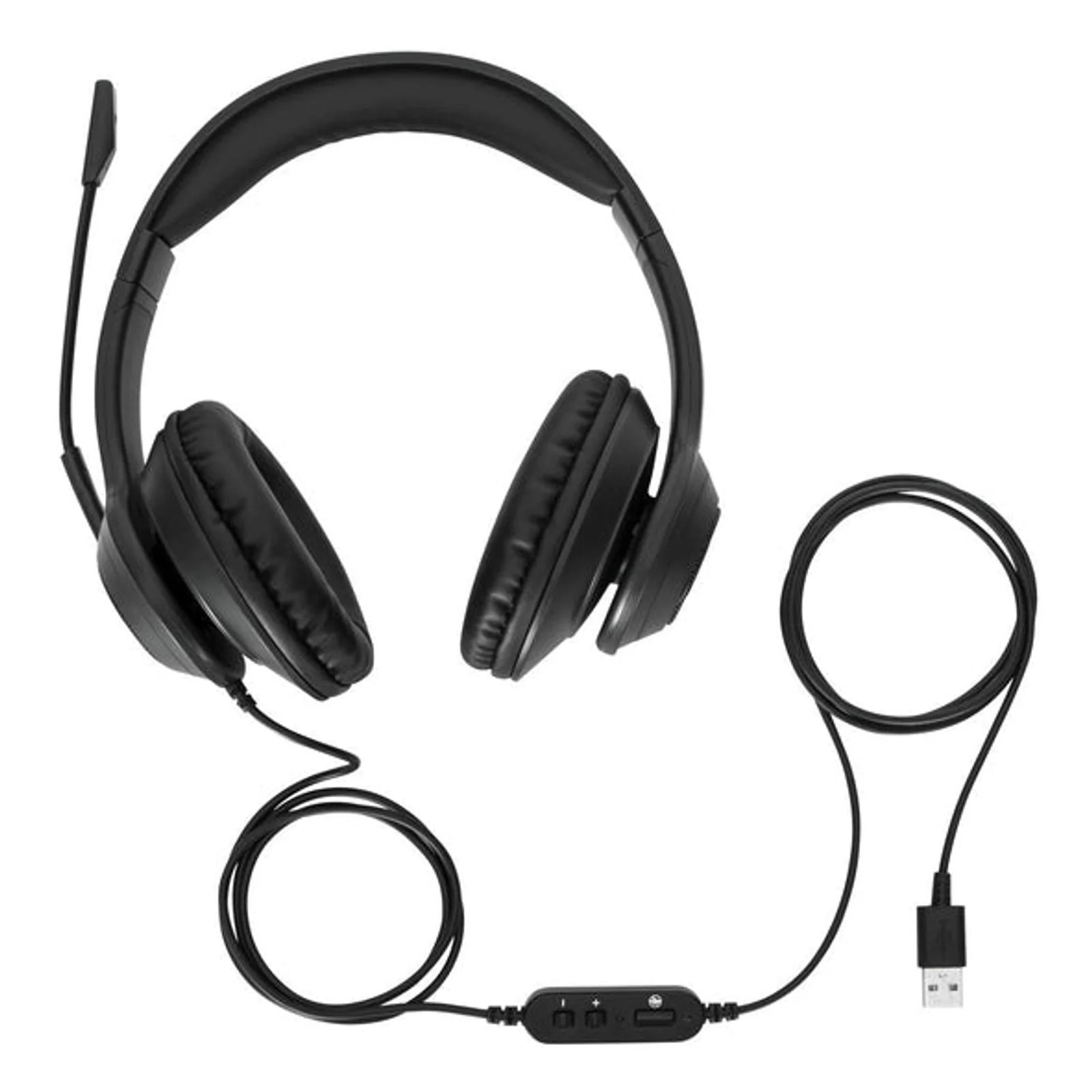 Targus AEH102GL casque Avec fil Arceau Appels/Musique USB Type-A Noir